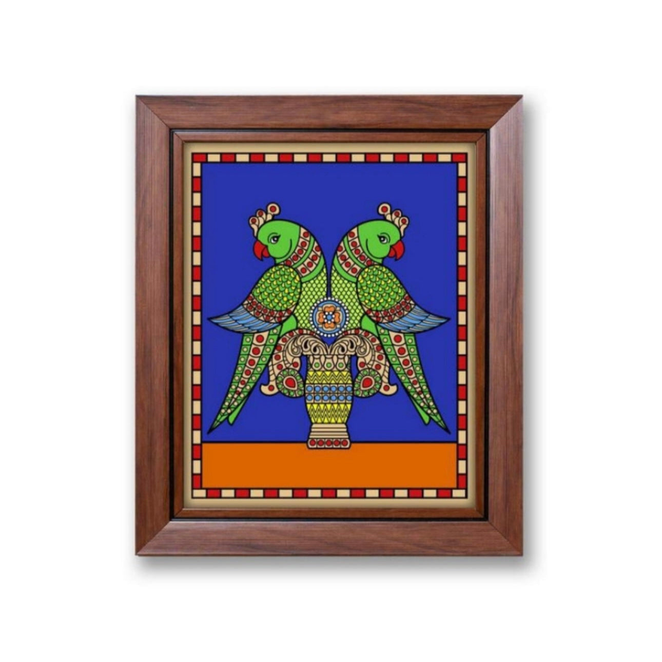 Birds Theme Tanjore Reverse Glass Paintings Frame In Various Designs By Tamrapatra