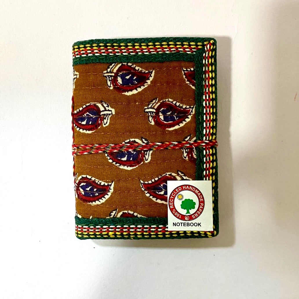 Cloth Wrapped Diary Eco Friendly Gifts Souvenir Pocket Size From Tamrapatra