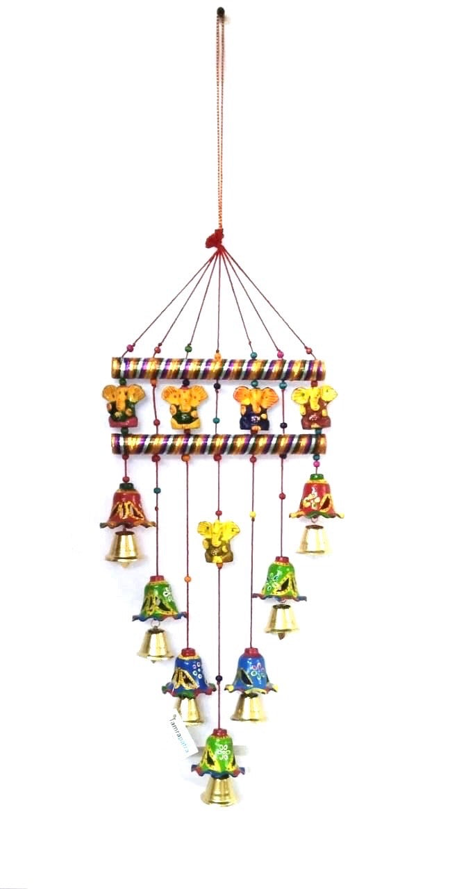 7 Ganesha Auspicious Danglers Hangings Indian Souvenir Gifts From Tamrapatra