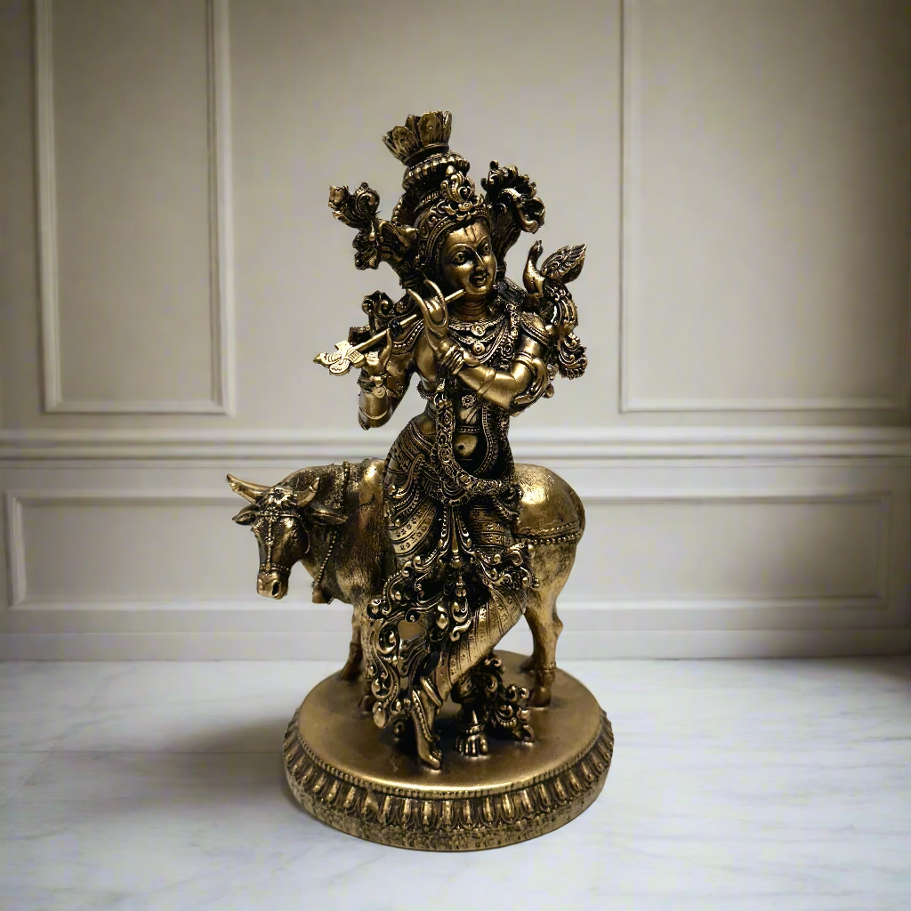 Handcrafted Resin Idol Premium Krishna Eight Avatar Of Vishnu By Tamrapatra