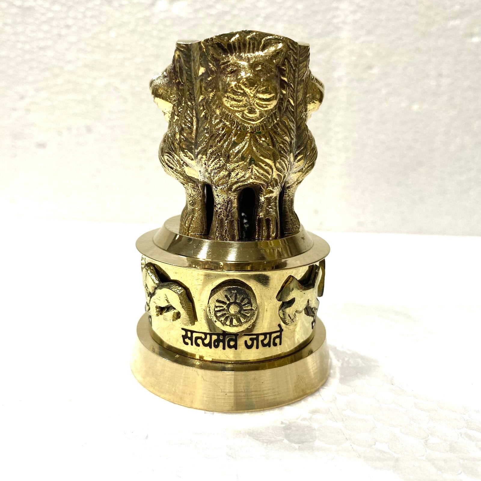 Brass National Emblem In Various Size Handcrafted Best Quality By Tamrapatra