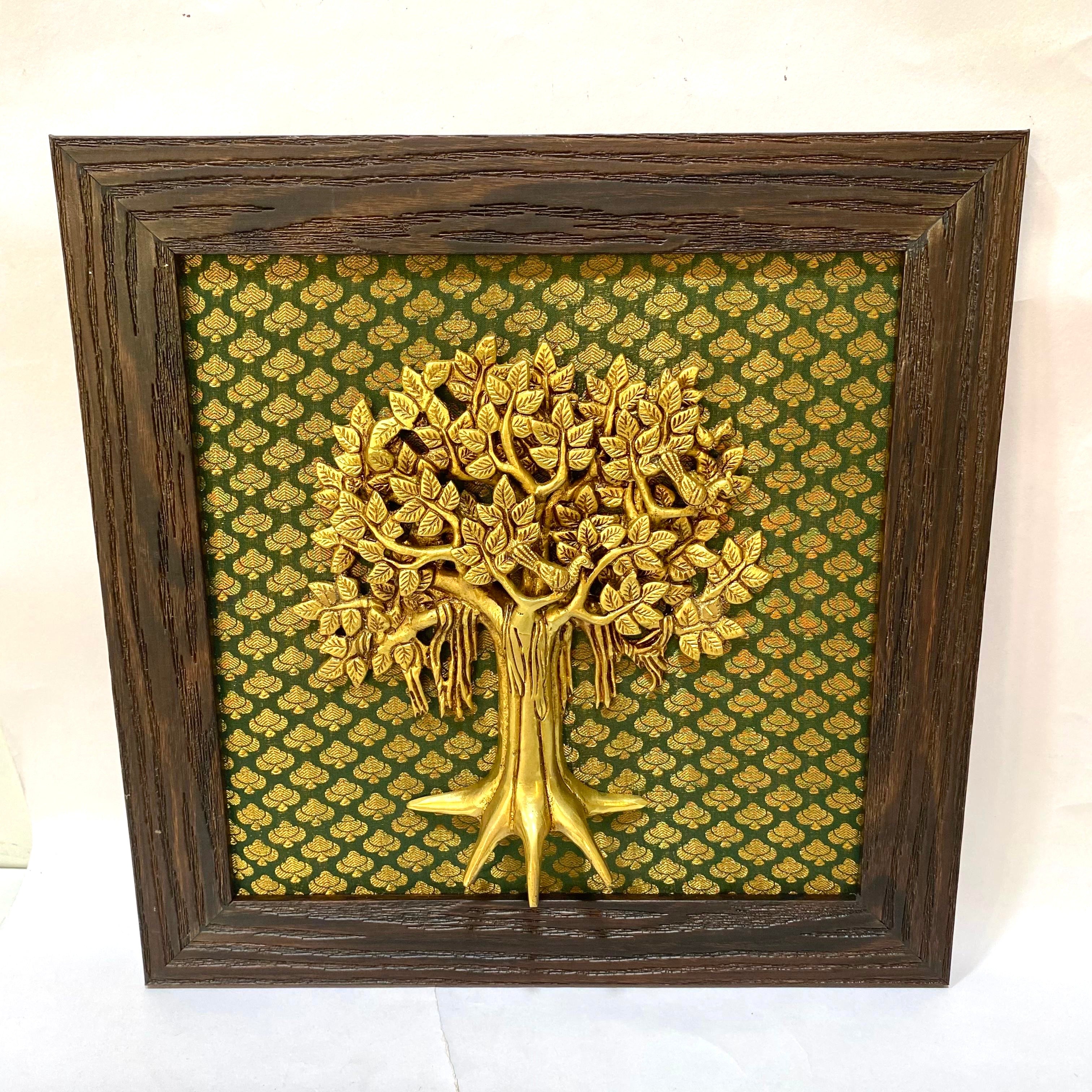 Brass Tree Frame Wall Art Office Home Decor Premium Collection By Tamrapatra