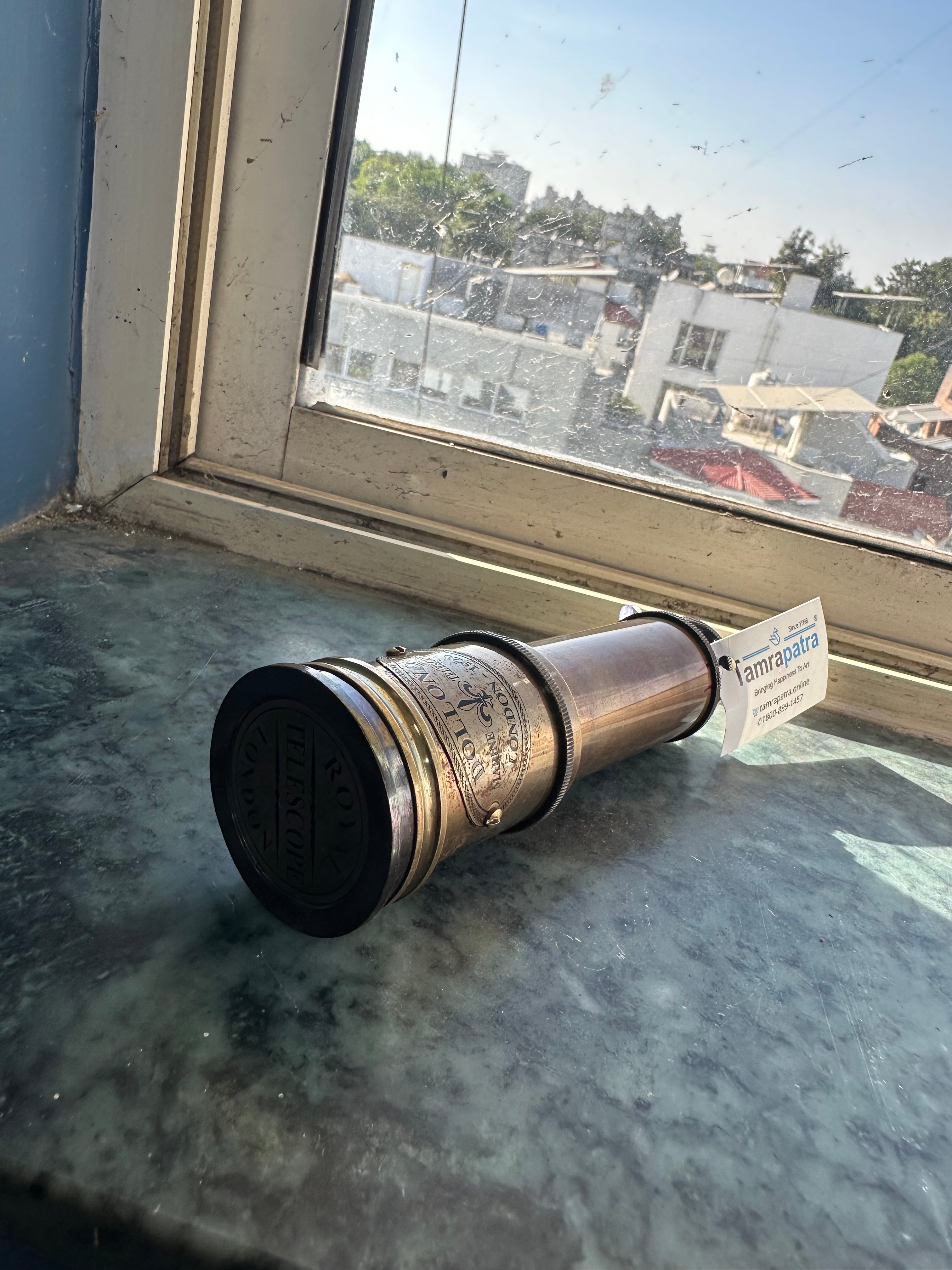 Working Telescope Brass Souvenir Collectible Vintage Collection By Tamrpatra