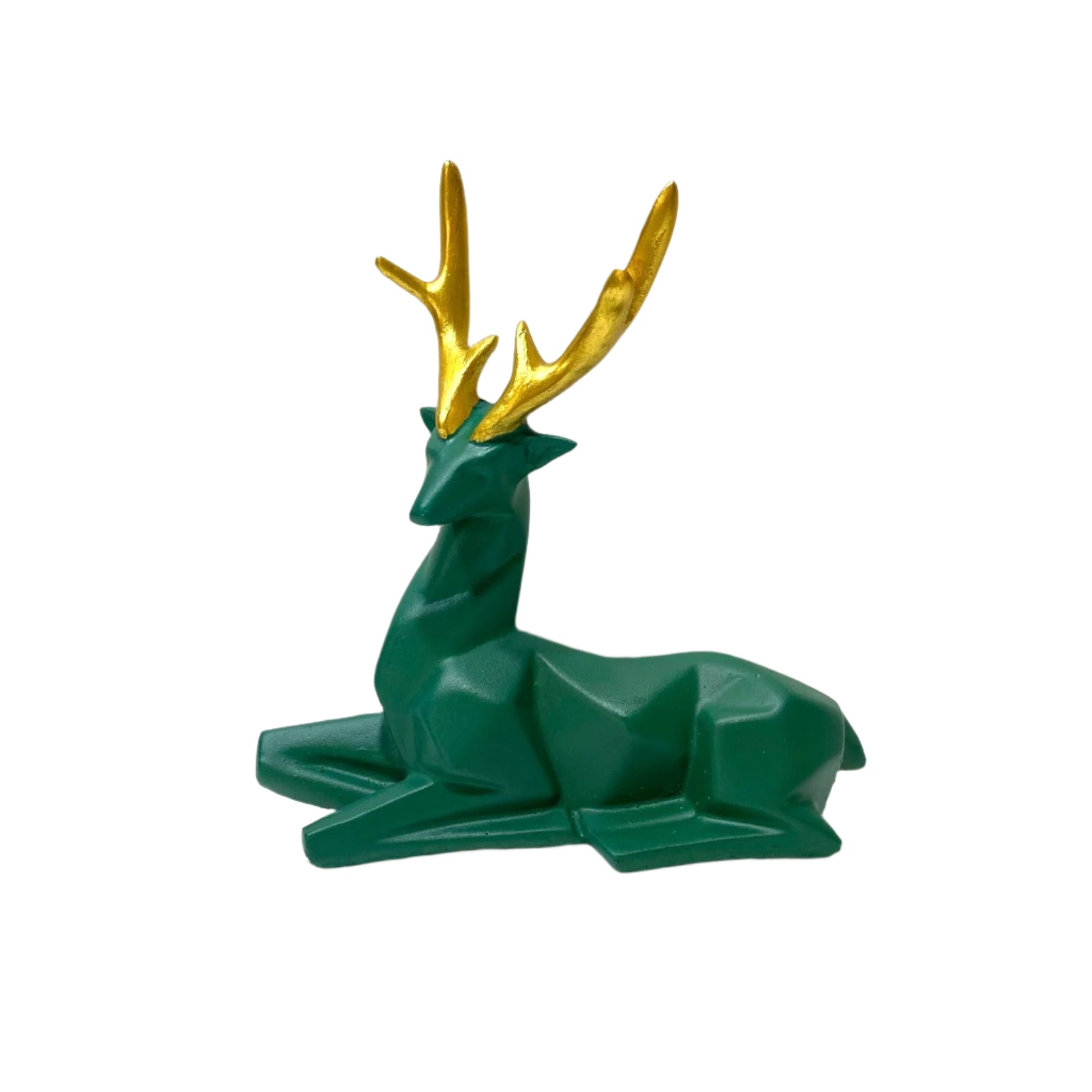 Deer Set Of 2 Showpiece Stand Décor Outstanding Art In Black Green Tamrapatra