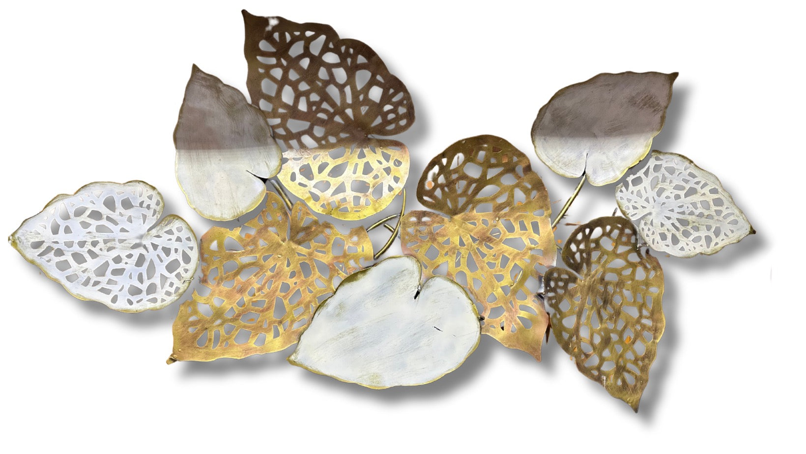 European Leaf Décor With Cutwork Back LED Lights For Ambience By Tamrapatra