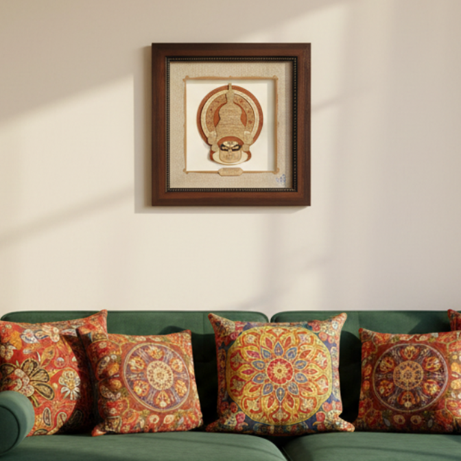 Kathakali Wooden Creation Handcrafted By Local Artisan Designs By Tamrapatra