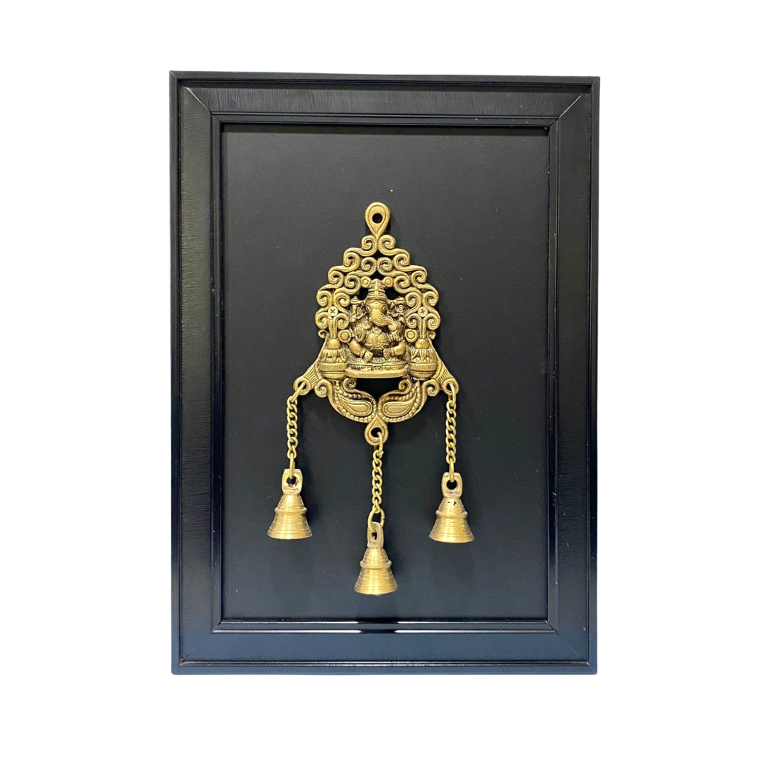 Brass Ganesha Hangings With Bells Exclusive Wall Décor Collection From Tamrapatra