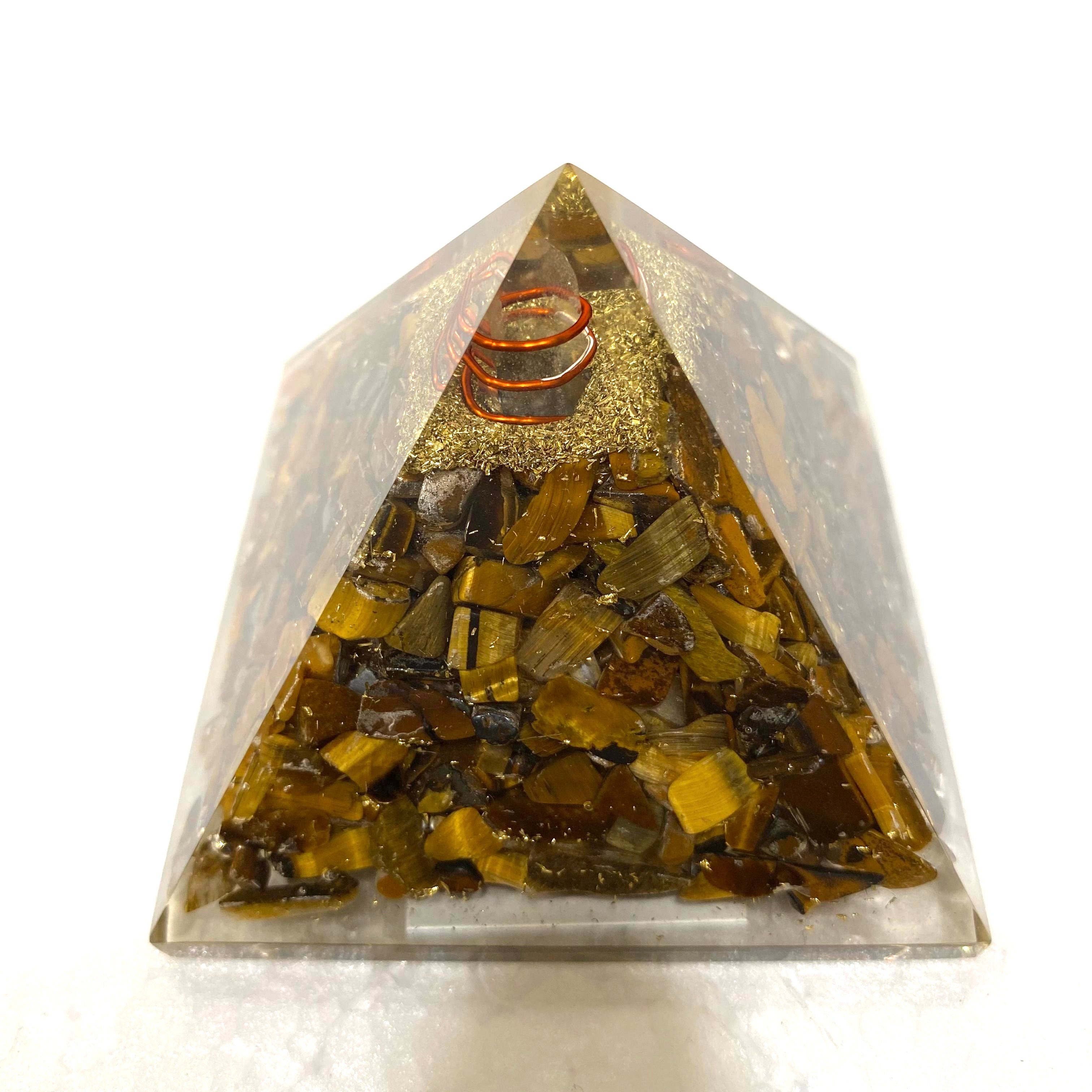 7 Chakra Stone Pyramid Ritualistic Well Being For Study Office Space Tamrapatra