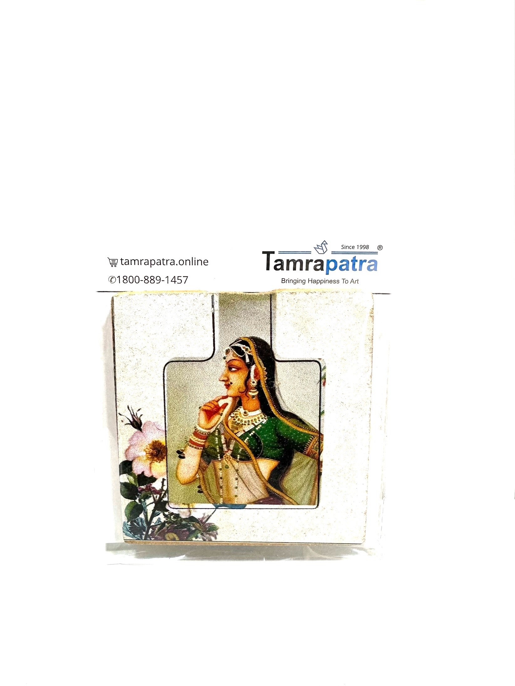 Pocket Mirror Miniature Hand Painting Fashion Accessories By Tamrapatra