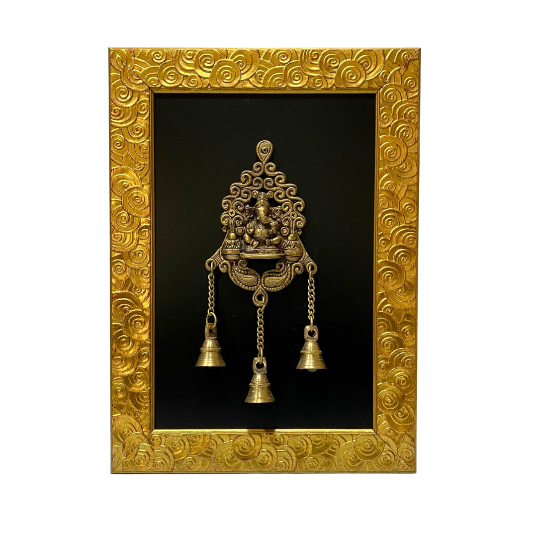 Brass Ganesha Hangings With Bells Exclusive Wall Décor Collection From Tamrapatra