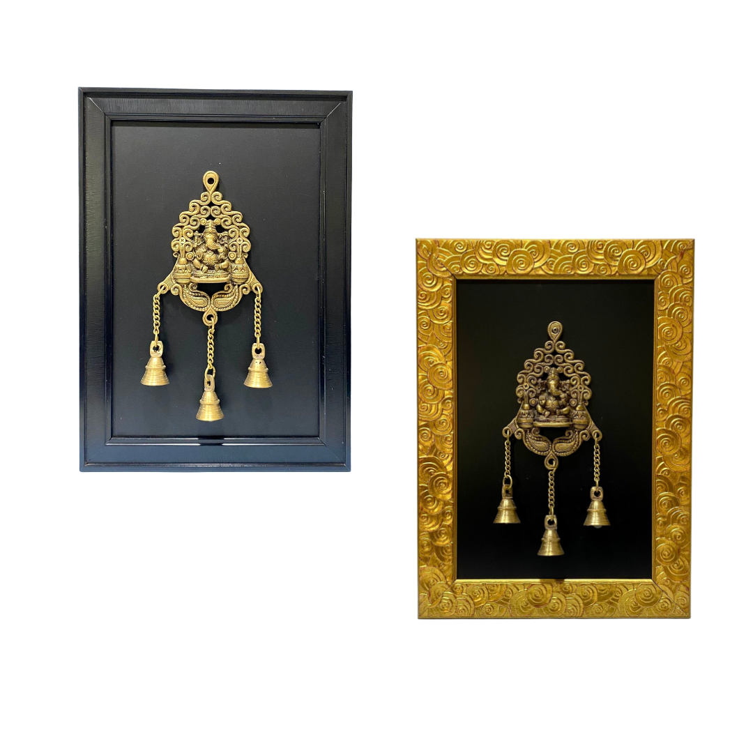 Brass Ganesha Hangings With Bells Exclusive Wall Décor Collection From Tamrapatra