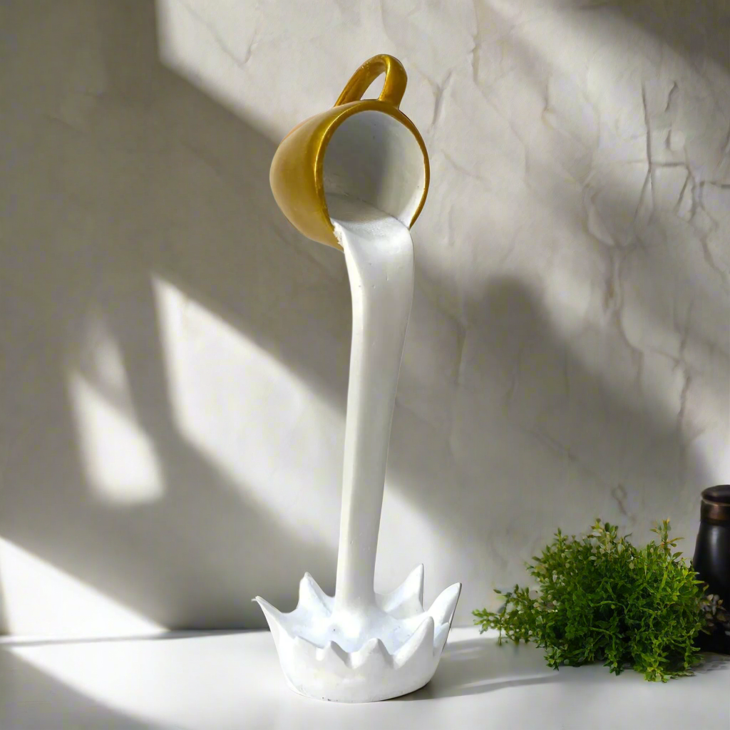 Milk Cup Excellent Interior Selection White Gold Theme Available At Tamrapatra