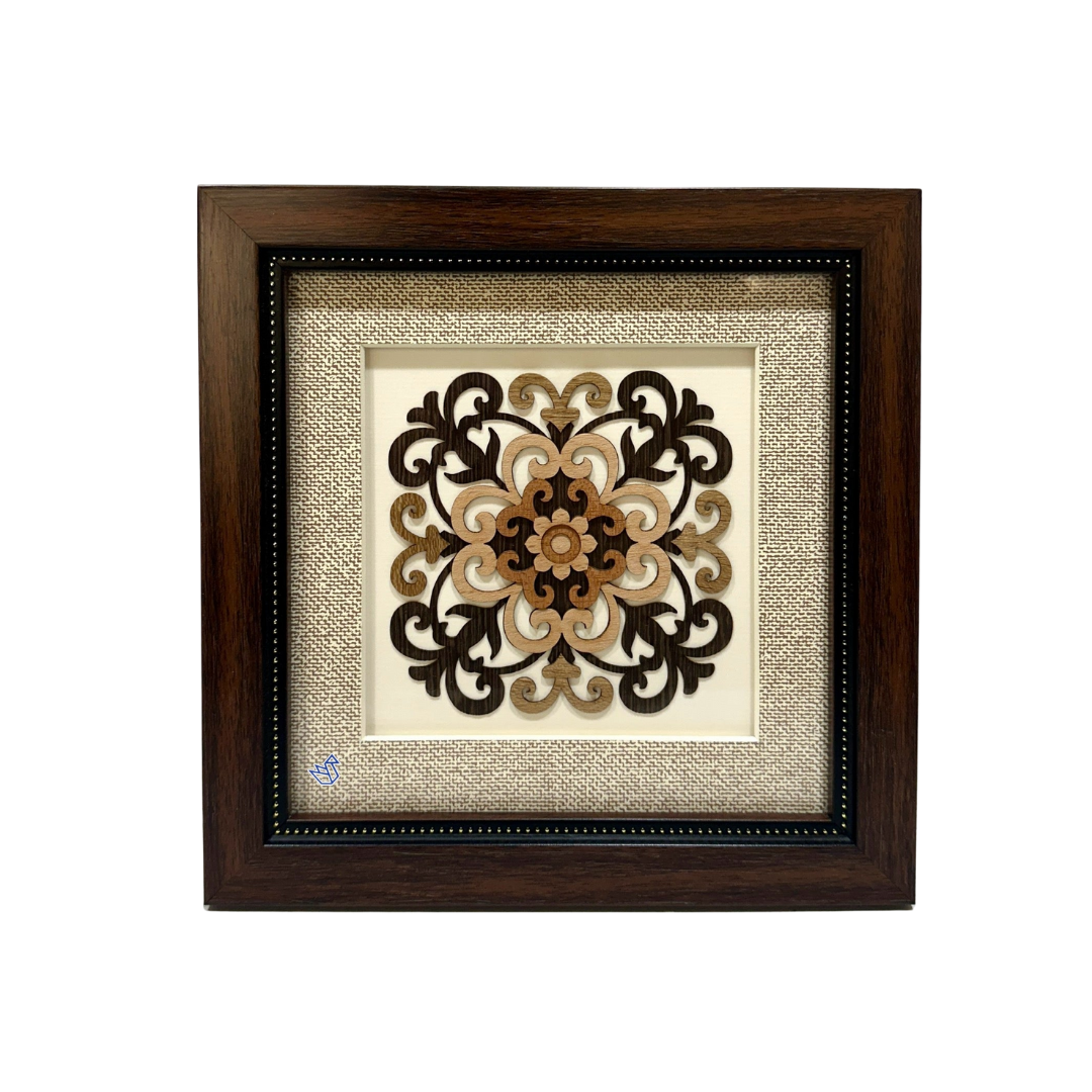 Deco Designer Frames Excellent Quality Artwork 3D Wooden Table Top Tamrapatra