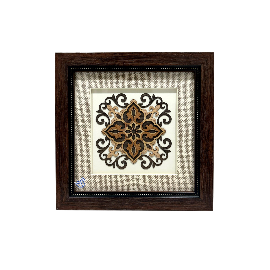 Deco Designer Frames Excellent Quality Artwork 3D Wooden Table Top Tamrapatra