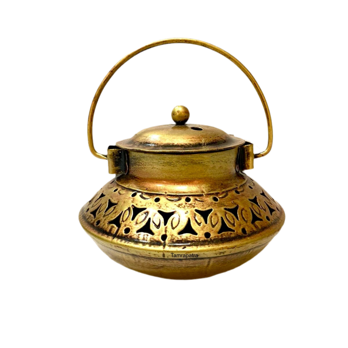 Handi Style Hanging Tea Light Holder Metal Lantern Vintage Art By Tamrapatra - Tamrapatra