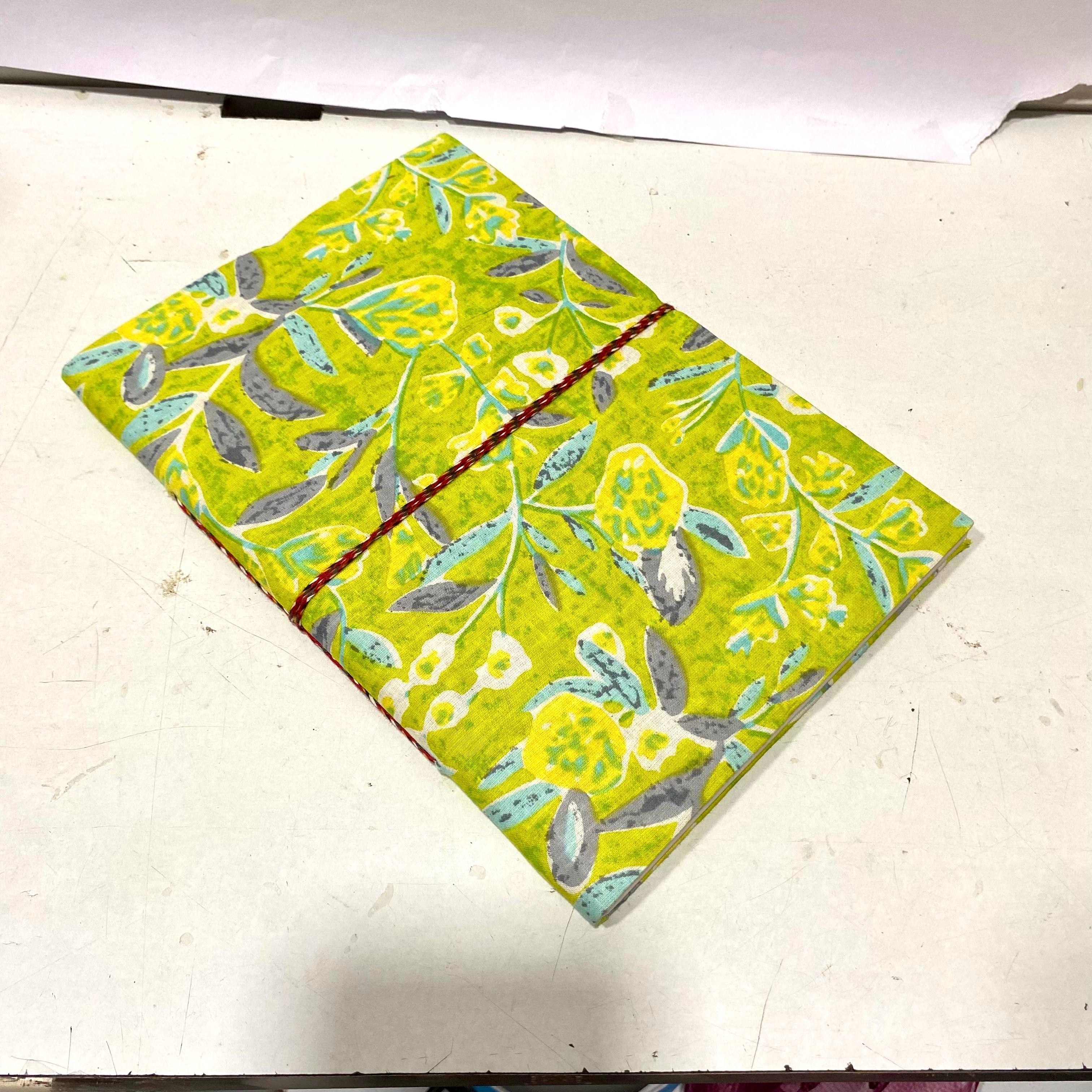 Handmade Paper Diary Gifting Collection Floral Cloth Painting XL Tamrapatra
