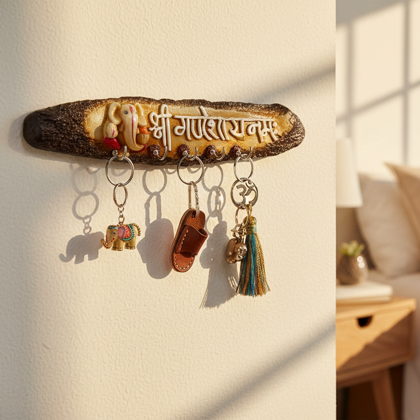 Ganesha Key Holders in Various Abstract Designs unique Gifts Utility By Tamrapatra - Tamrapatra