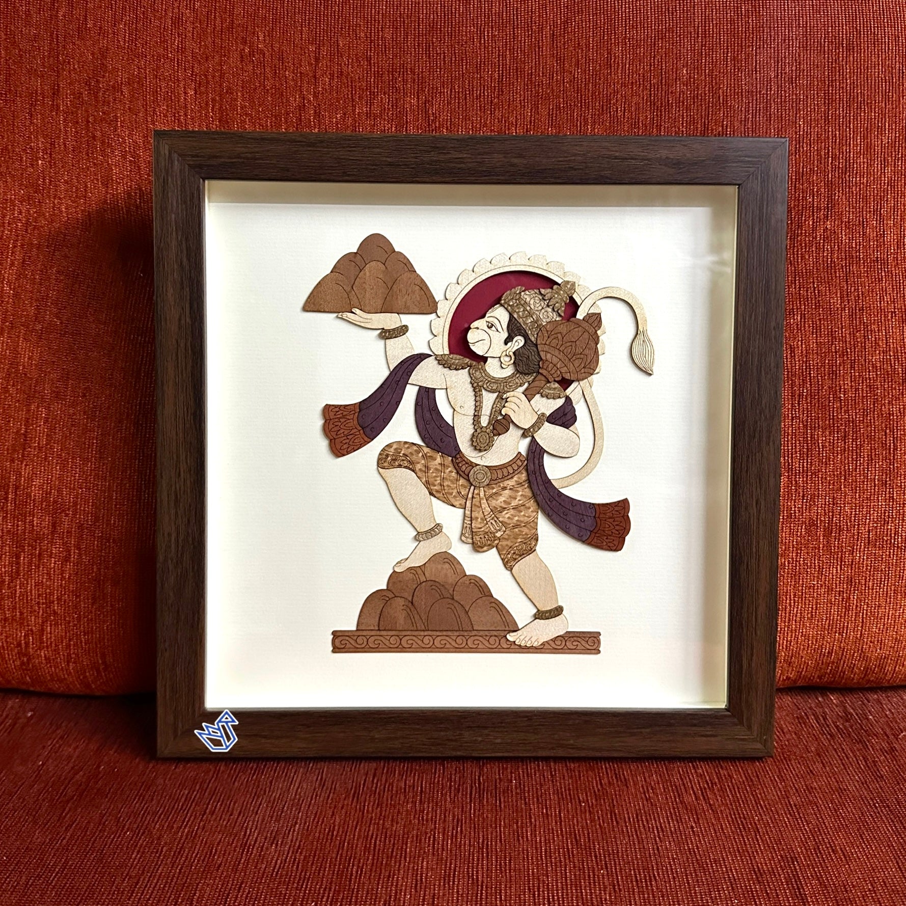 Premium God Shrinathji & Hanumanji In 3D Wooden Art Frame By Tamrapatra