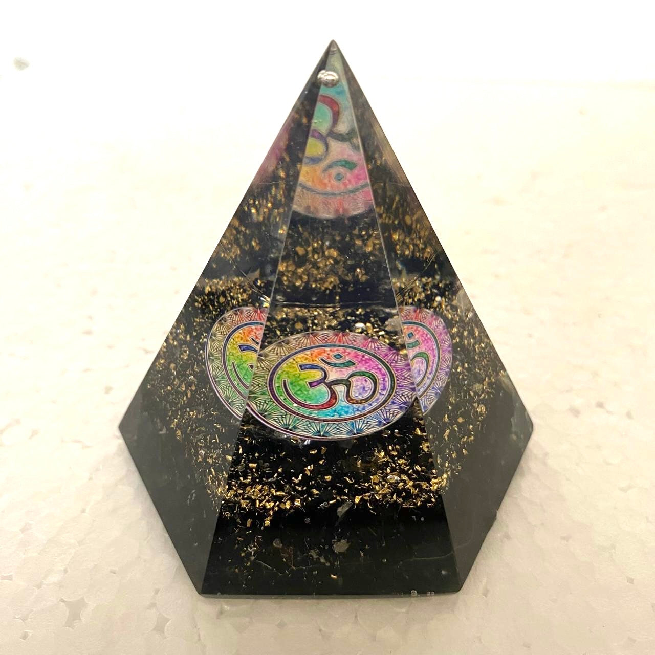Positive 6 Side Hexagonal Pyramid In various Shades & Colors By Tamrapatra