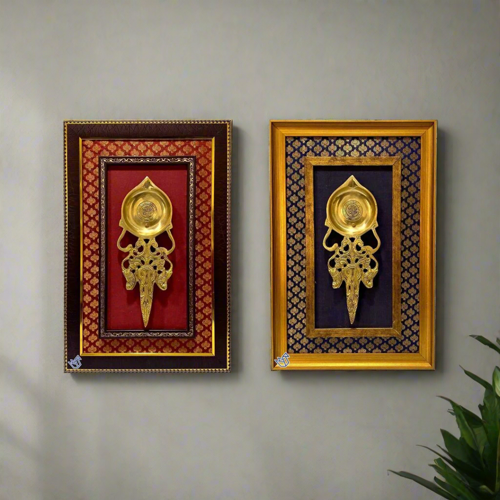 Handcrafted Brass Spoon Diya In Dazzling Frame Styled & Finish From Tamrapatra
