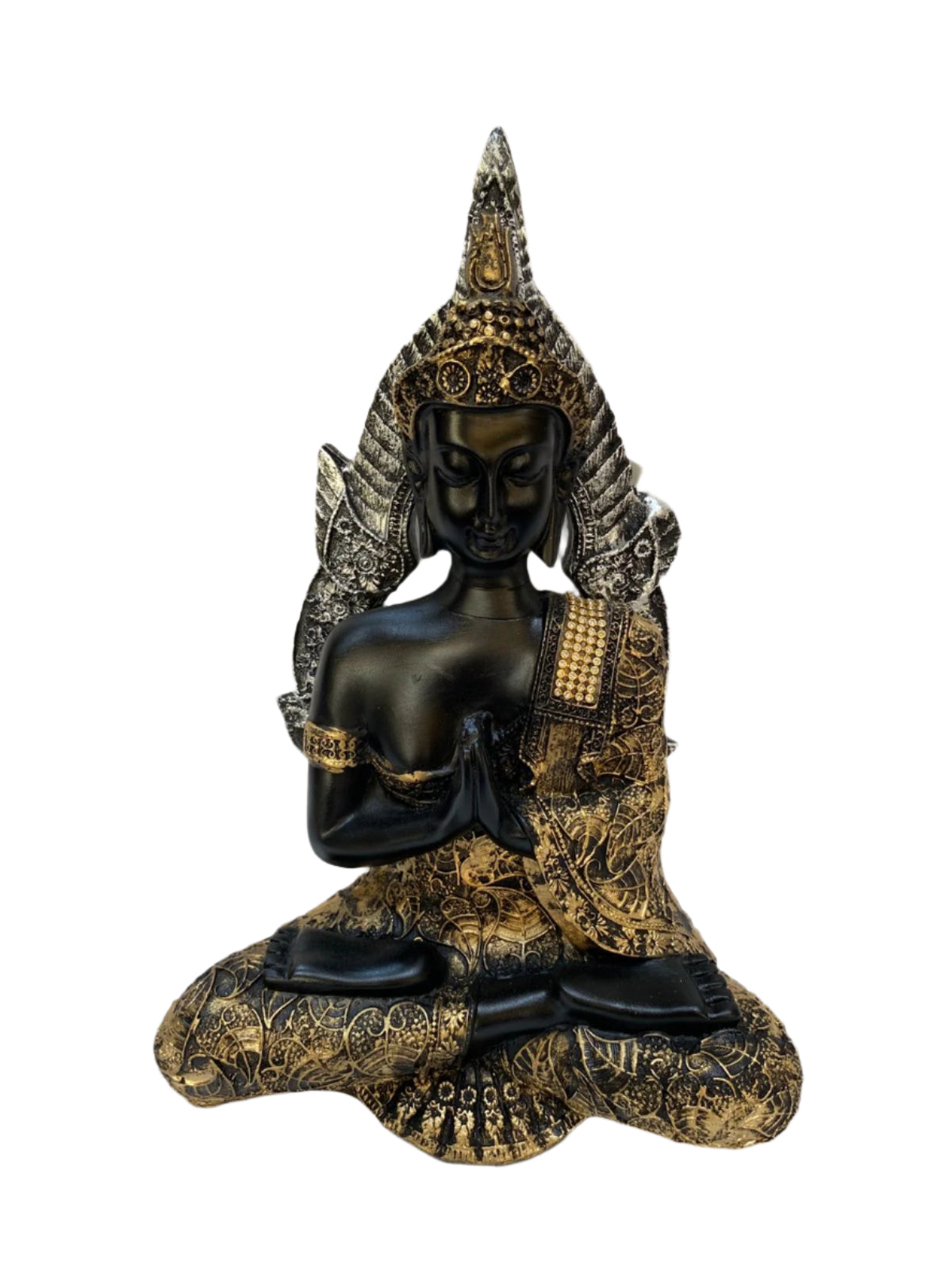 Leaf Style Buddha Face Art Resin Crafts Excellence Spiritual Collectible Tamrapatra