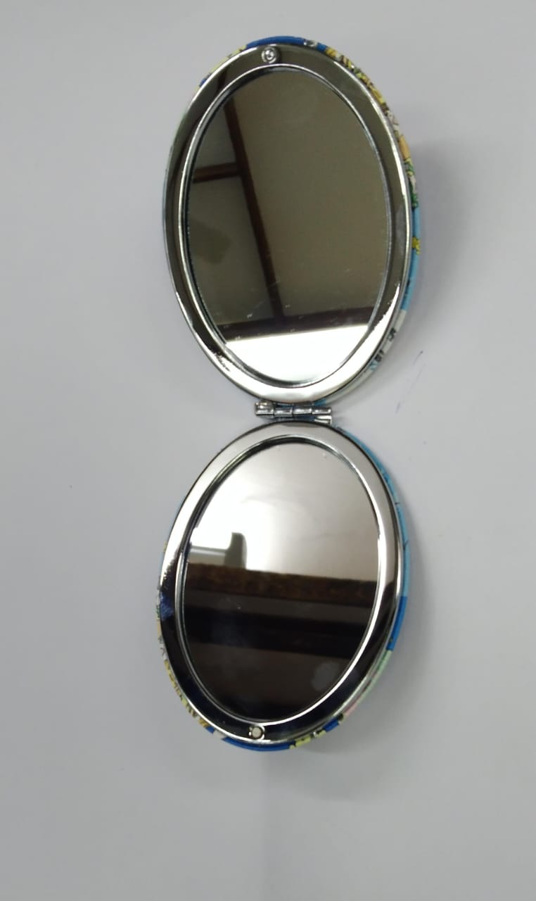 Fancy Mirror Keychains With Creative Designs Gifts Pocket Edition By Tamrapatra