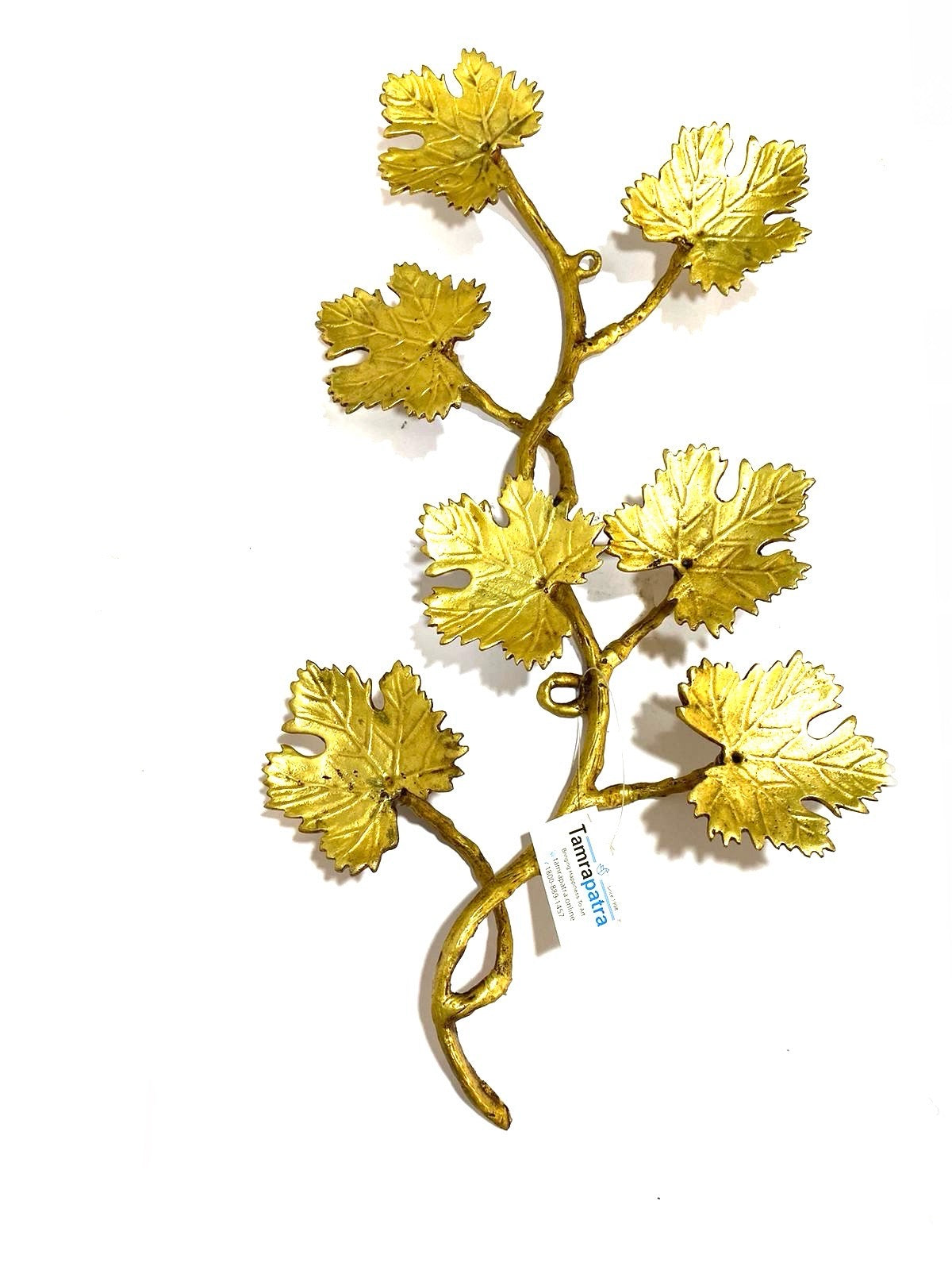 Brass Decoration Handmade Luxurious Display With Floral Design Tamrapatra