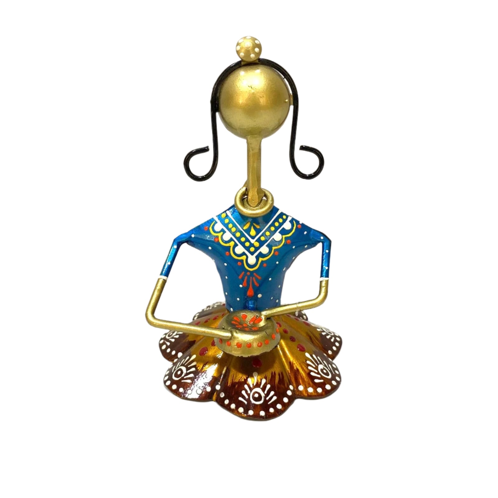 Ethnic Woman Dancing In Various Shades Metal Artefacts From Tamrapatra - Tamrapatra