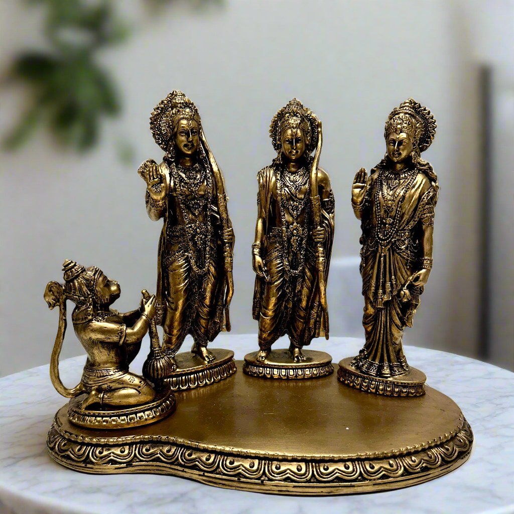 Ram Darbar Resin In Brass Finish Idol "Family Harmony" Only By Tamrapatra