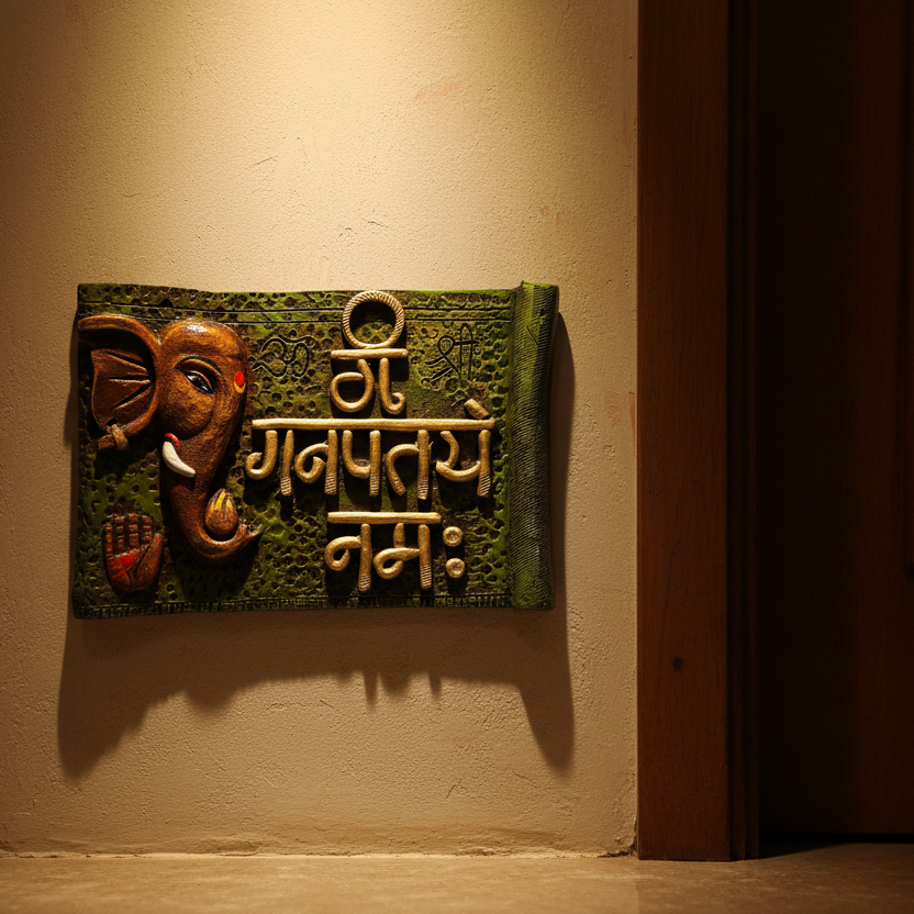Various Style Ganesha Frame Hanging Resin Outdoor Indoor Entrance By Tamrapatra - Tamrapatra