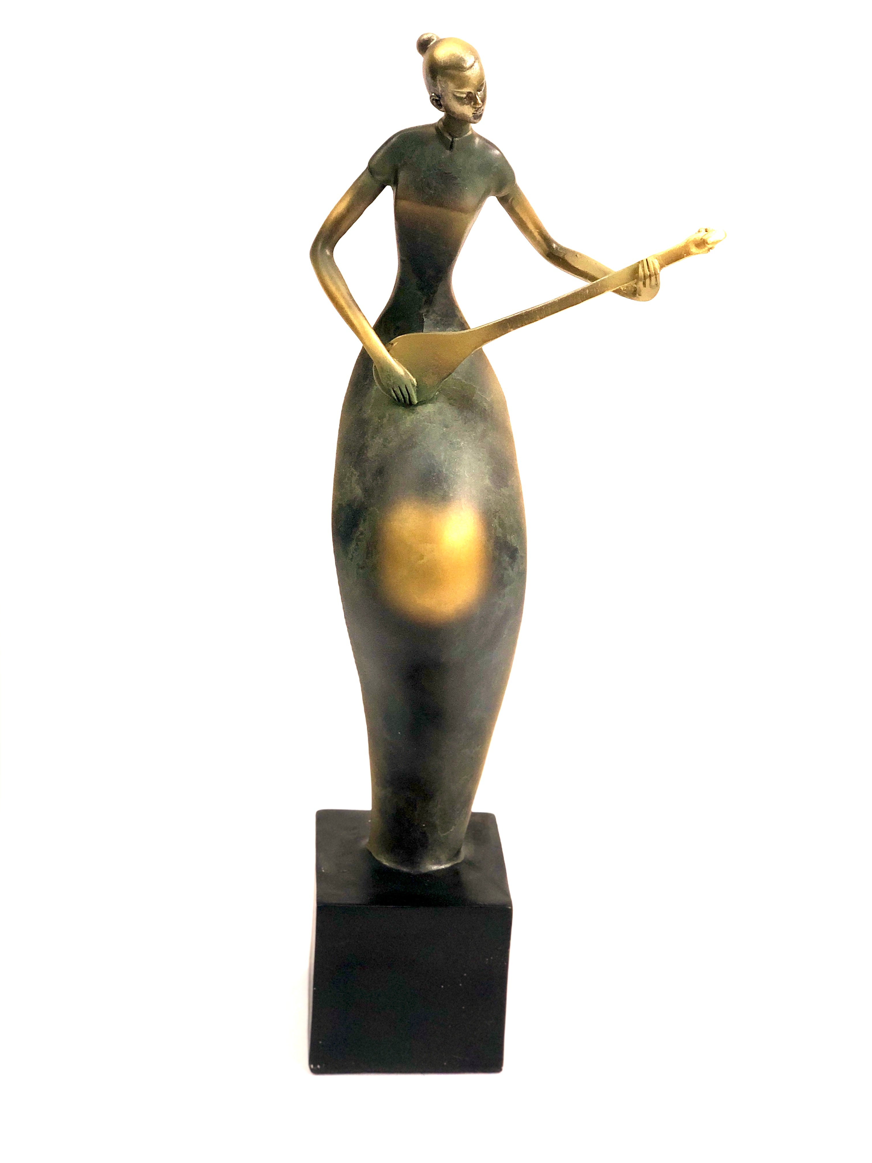 Exclusive Girl Series Modern Resin Sculpture With Musice Theme By Tamrapatra