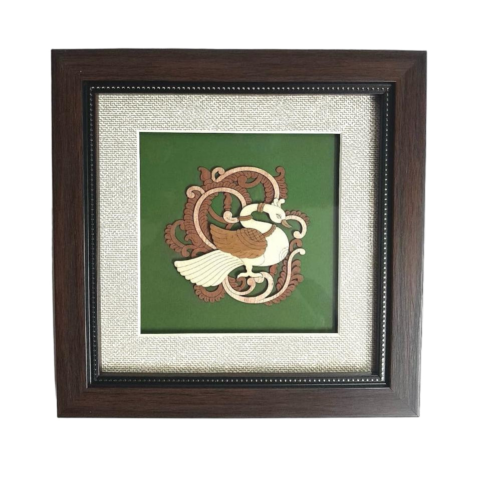 New Swan Wooden 3D Artistic Frames Hangings Exclusively By Tamrapatra