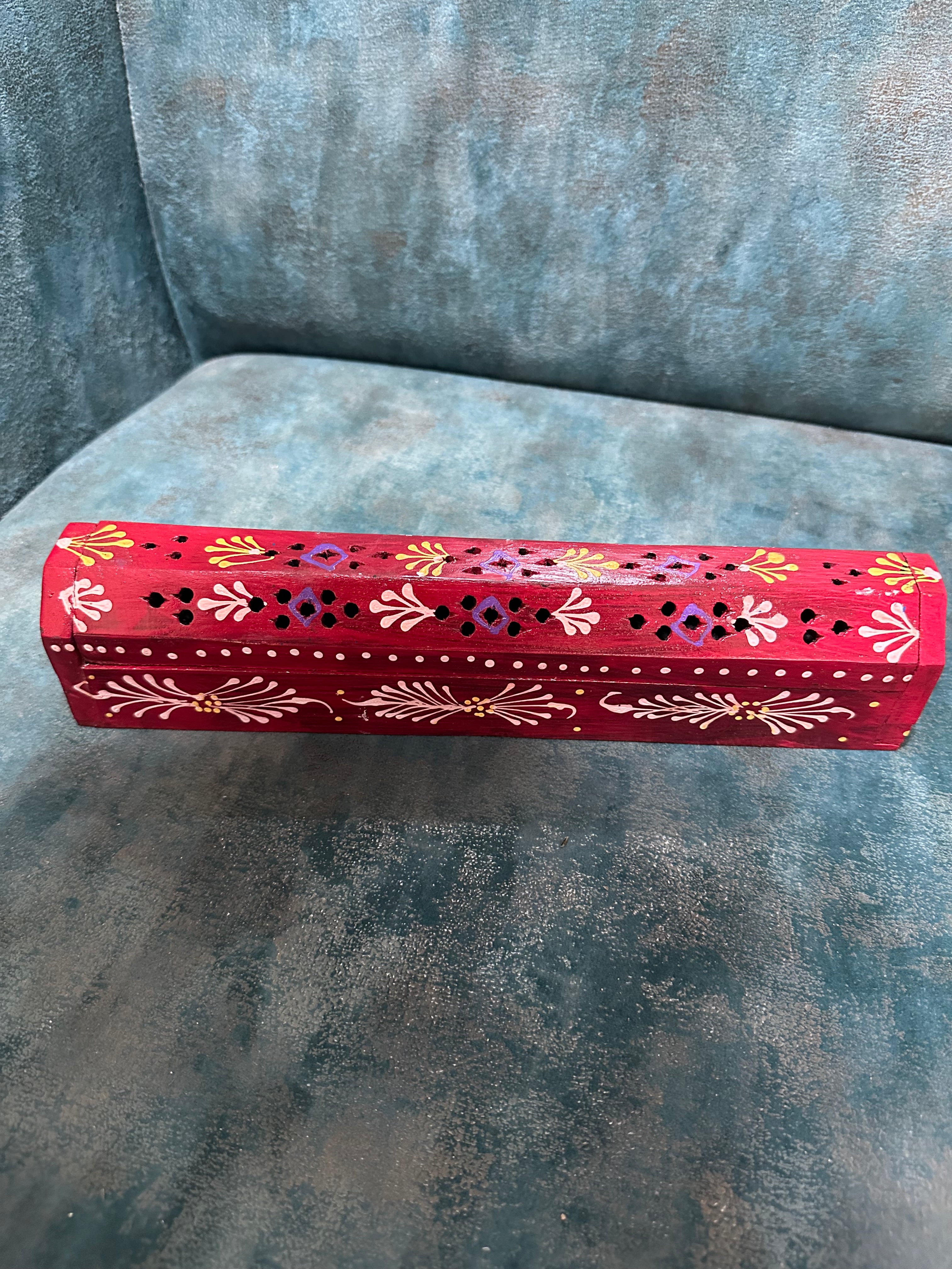 Incense Stick Holder Wooden Carving With Elephant Design From Tamrapatra