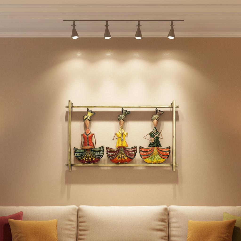 3 Sitting Musician Sardar Frame Indian Theme For Beautiful Homes By Tamrapatra - Tamrapatra