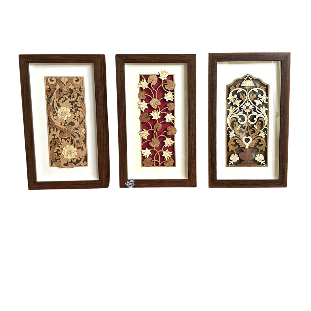 Creative Floral Climber Wooden Craftsmanship Home Décor Hangings Tamrapatra