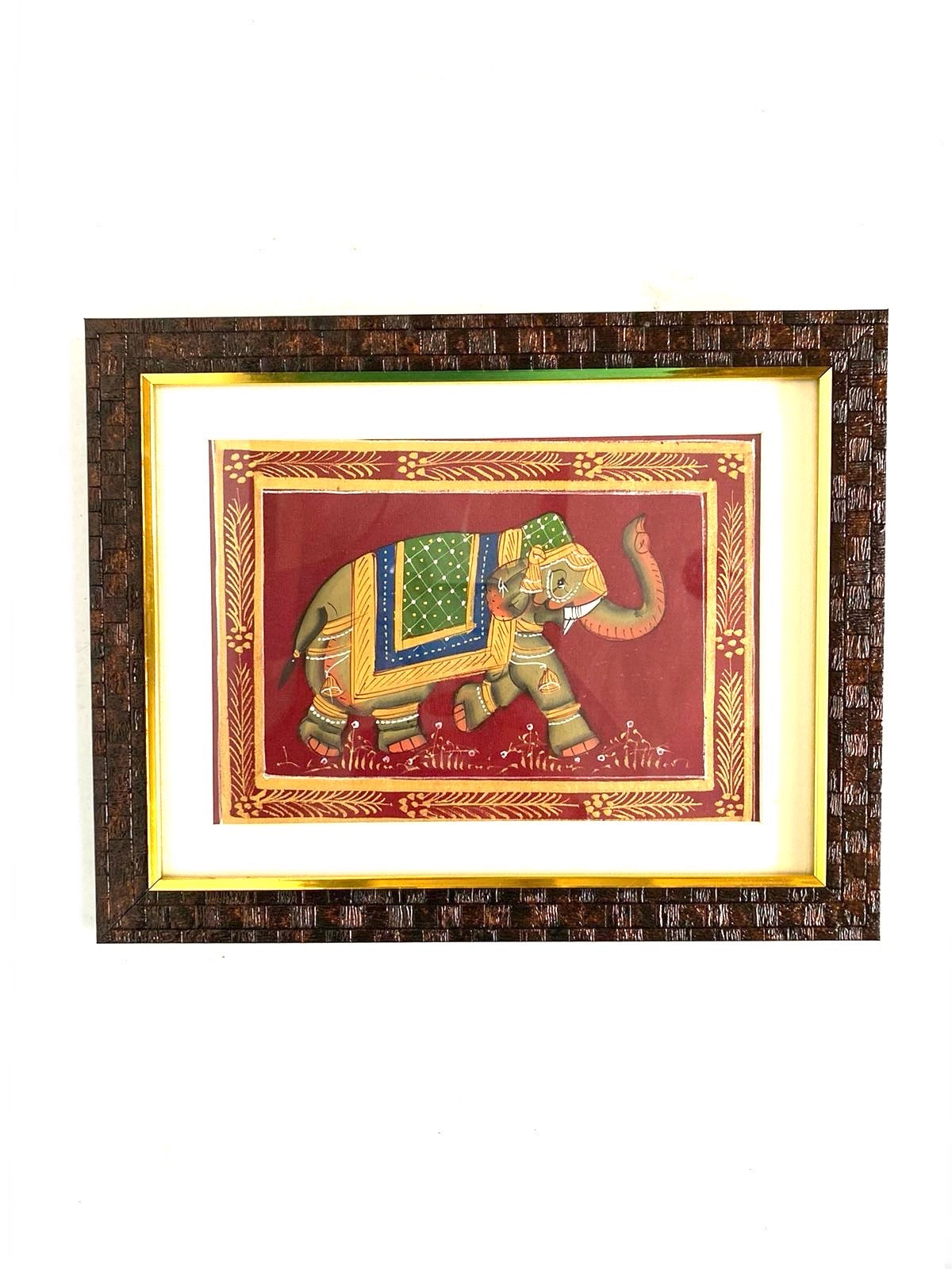Elephant Frames Hand Painted Artistic Frames Corporate Souvenir Gifts Tamrapatra