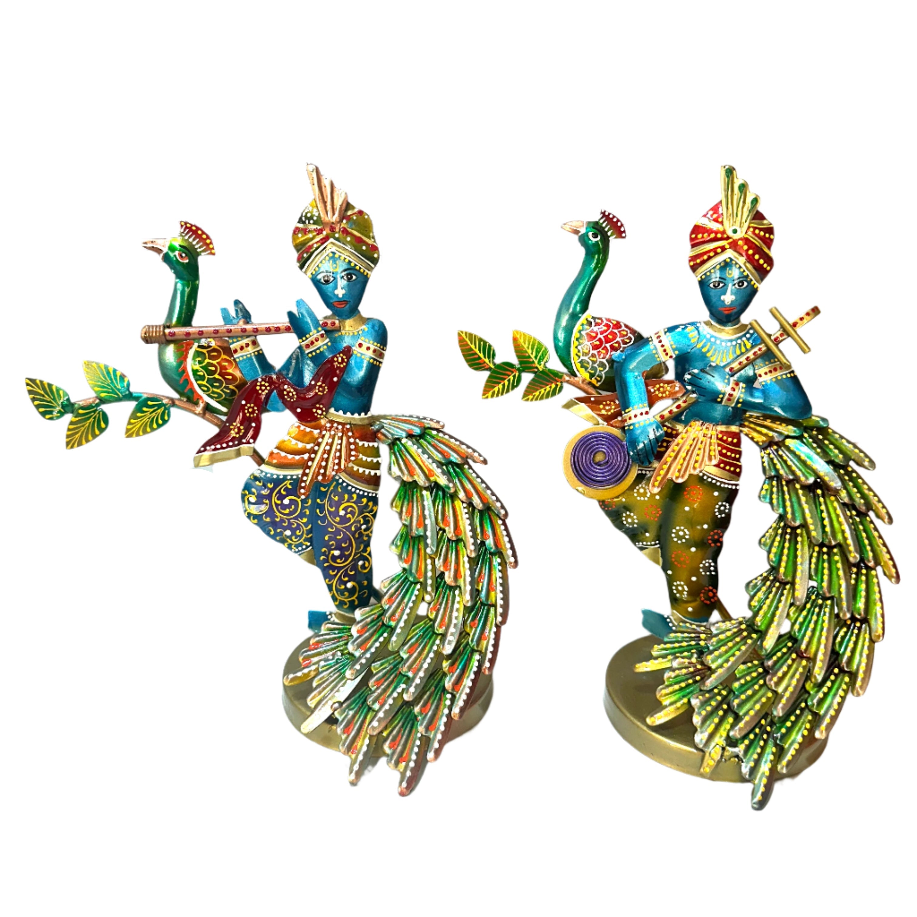 Krishna Peacock In Beautiful Lifelike Colors Shades New Collection By Tamrapatra