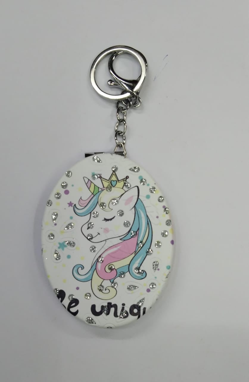 Fancy Mirror Keychains With Creative Designs Gifts Pocket Edition By Tamrapatra