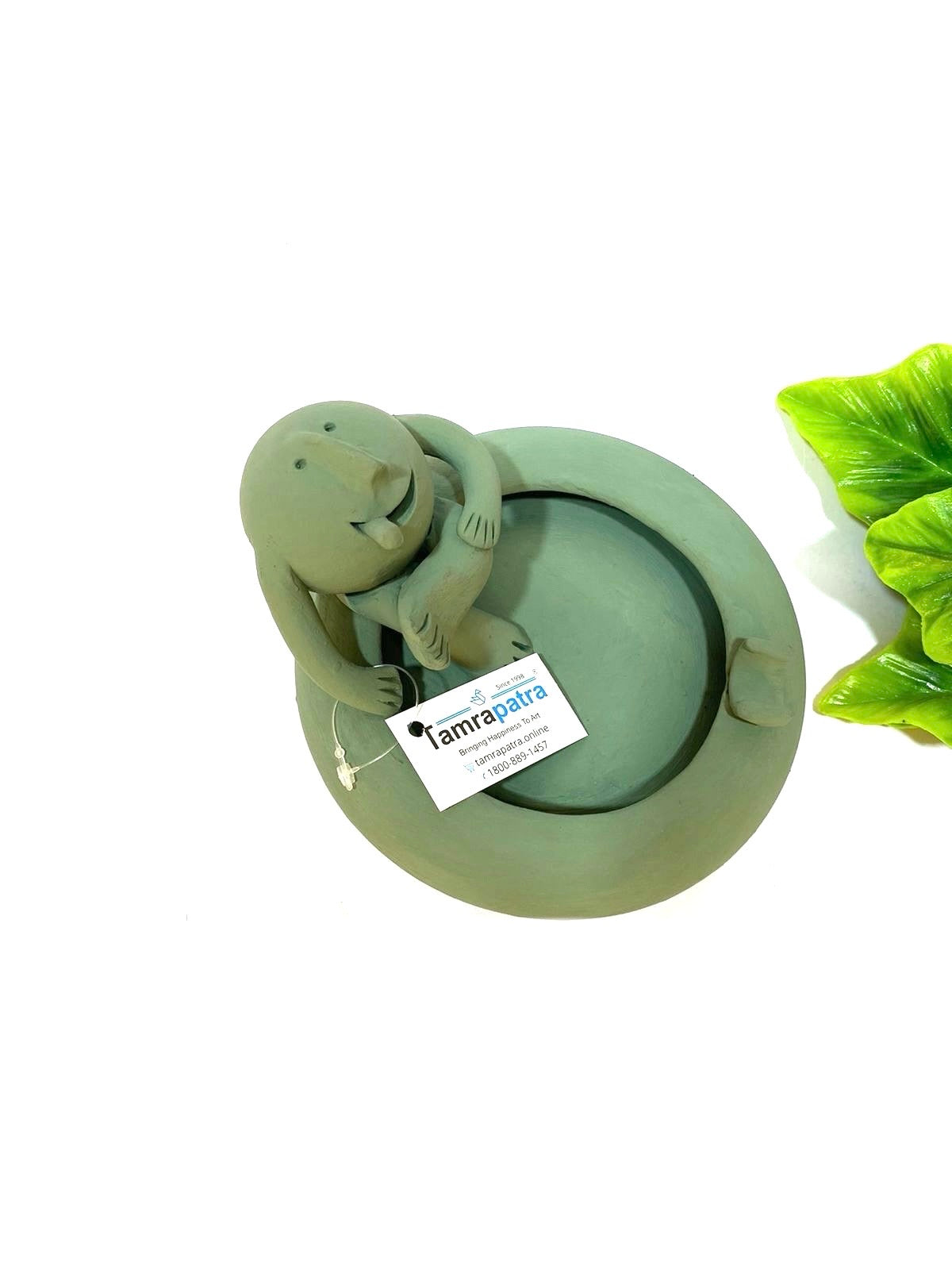 Clay Man Figures In Bath Pool Noteworthy Light Shades Handmade Only At Tamrapatra - Tamrapatra