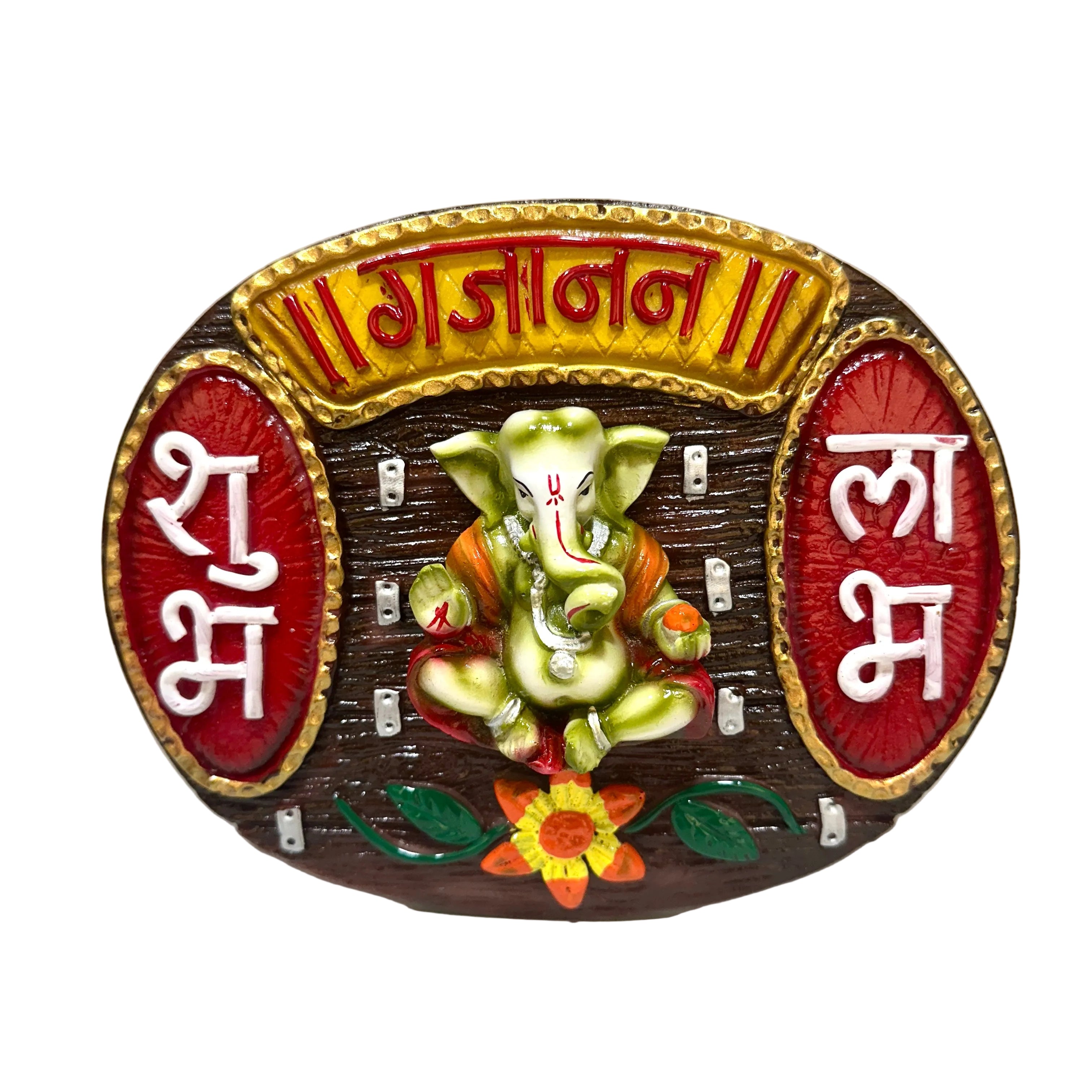 Traditional Artistic Resin Frame With Ganesh House Warming Gifts By Tamrapatra