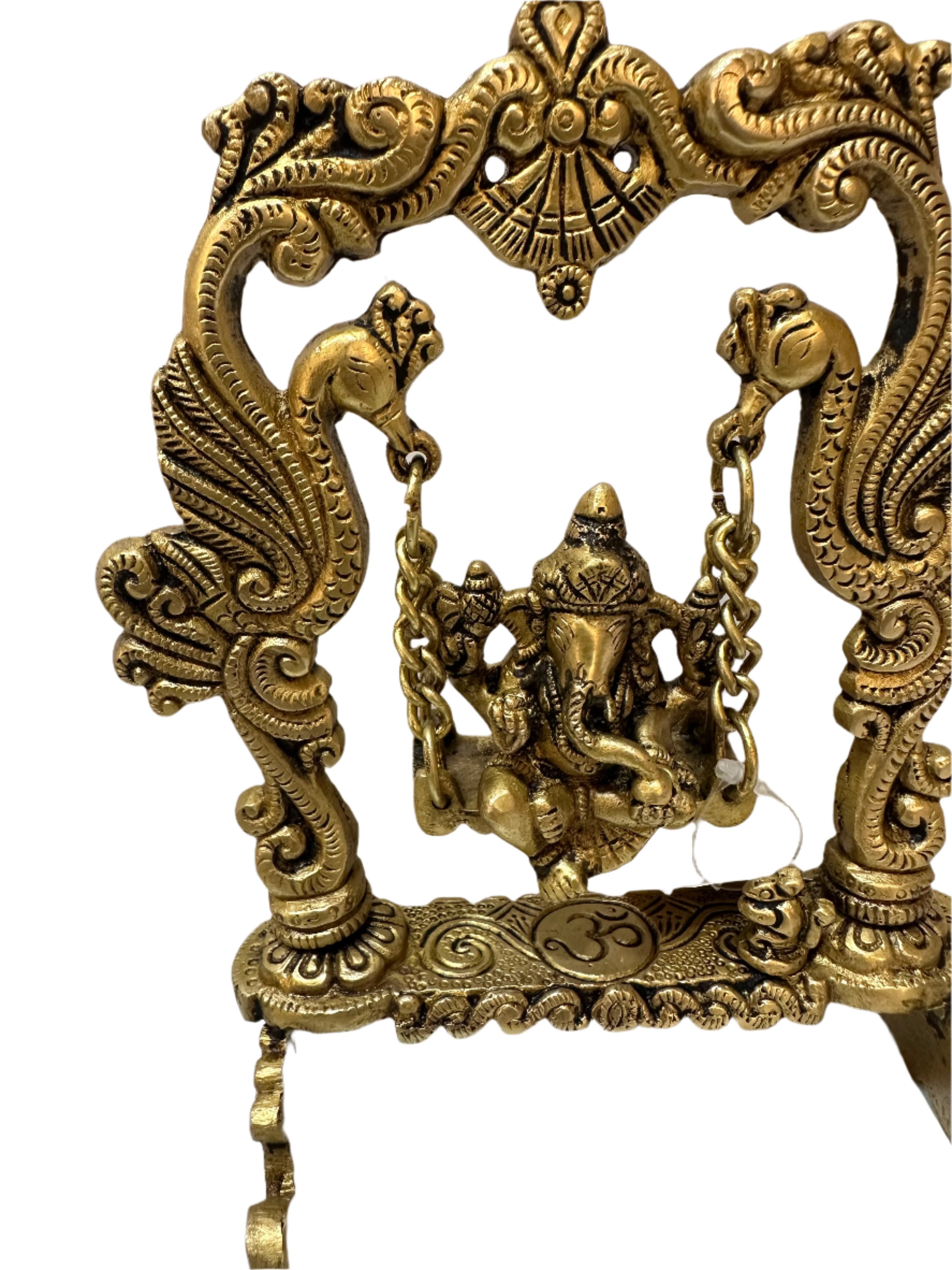 Jhula Ganesh In Handcrafted Beautifully From Brass Home Décor Tamrapatra - Tamrapatra