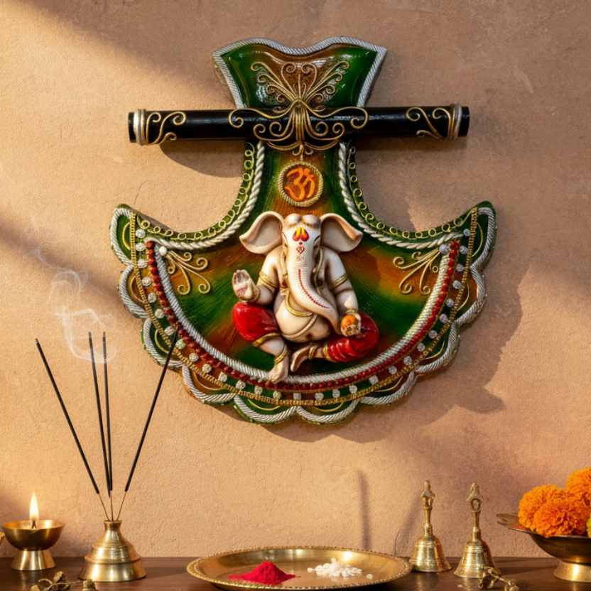 Ganesha Shlok In Exclusive Designer Frame Handcrafted In India by Tamrapatra