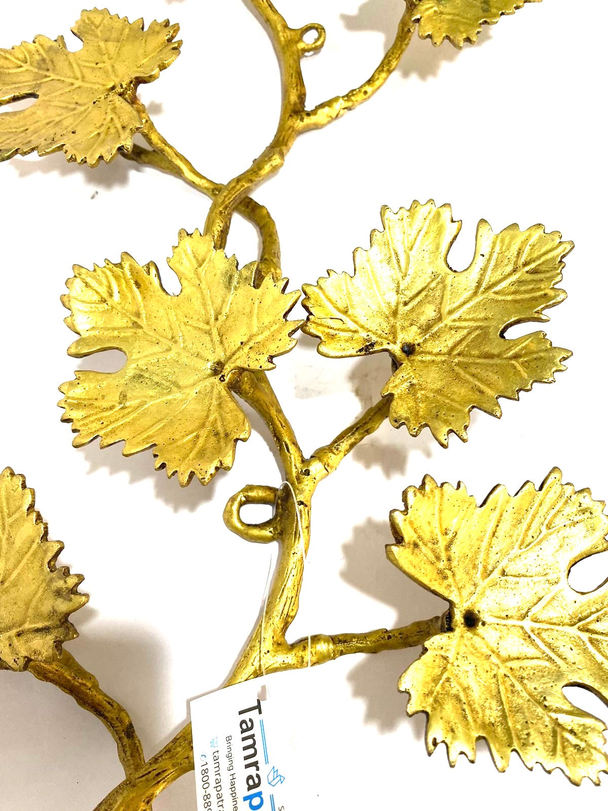 Brass Decoration Handmade Luxurious Display With Floral Design Tamrapatra