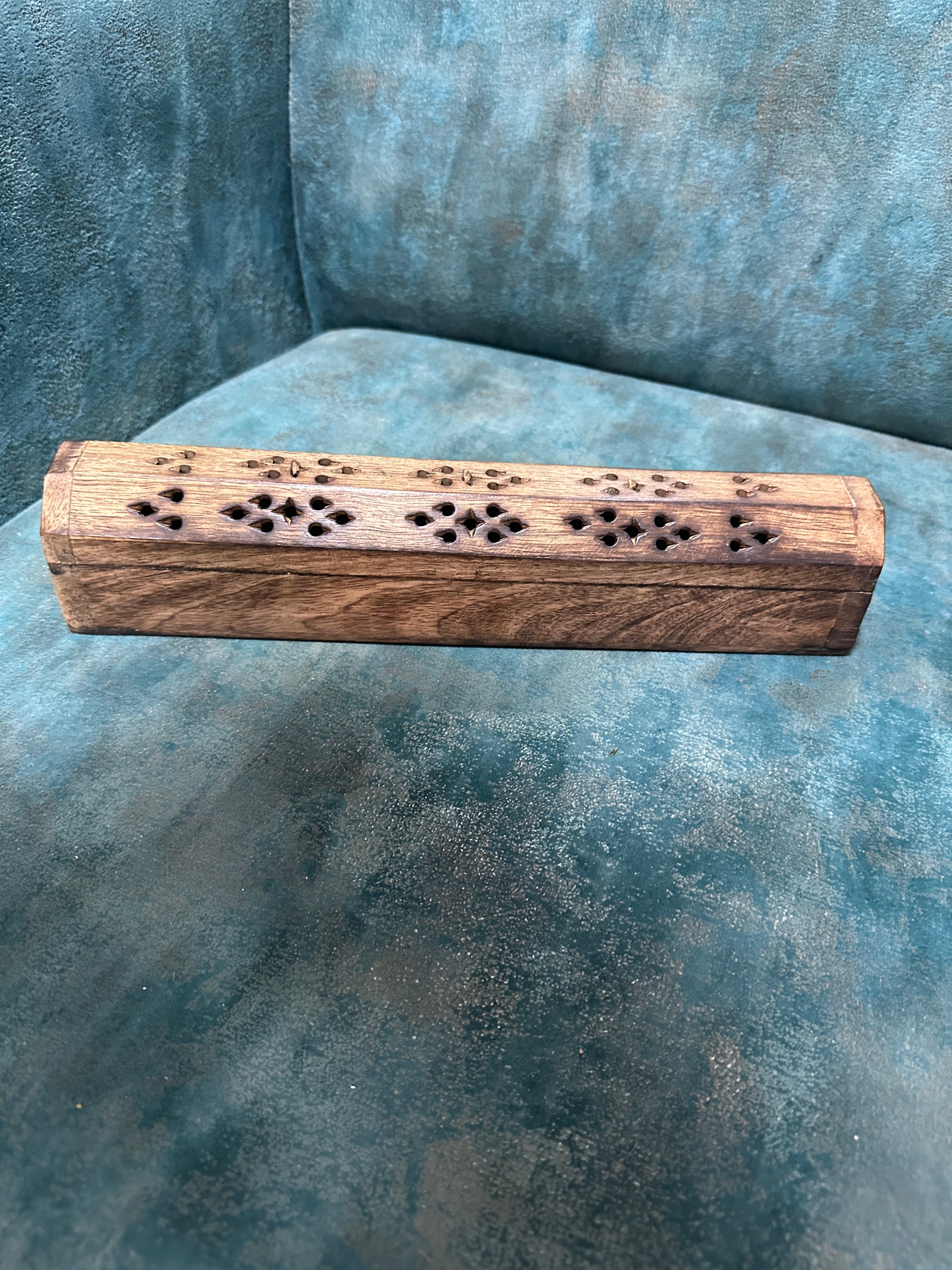 Incense Stick Holder Wooden Carving With Elephant Design From Tamrapatra