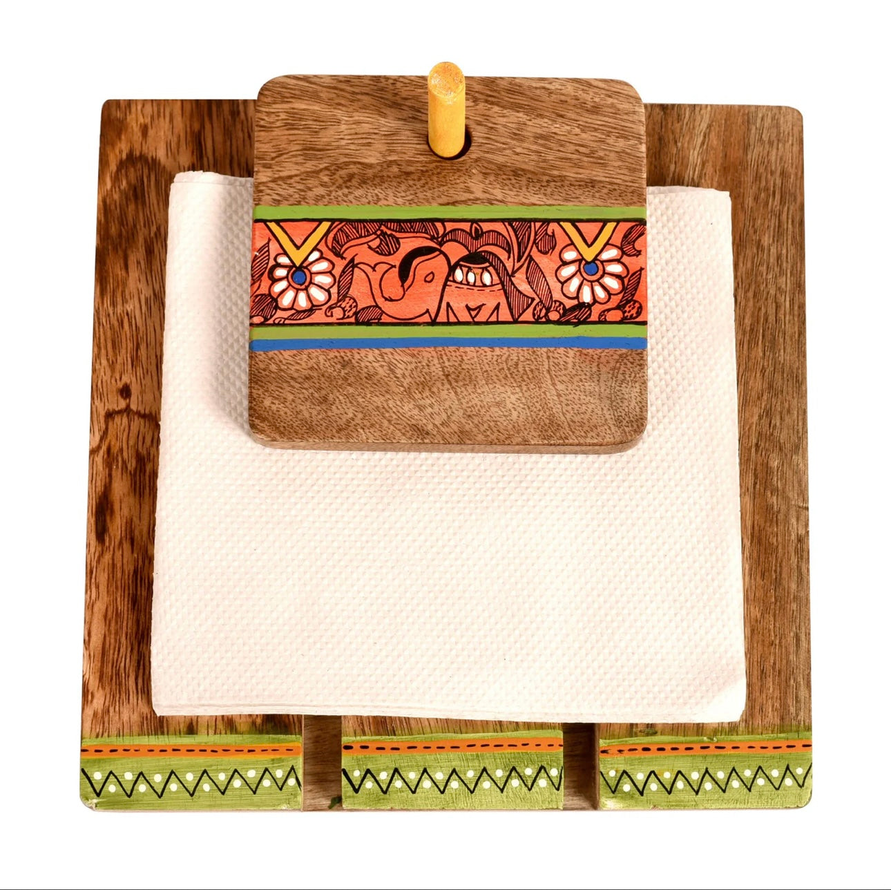 Wooden Place your Napkin In Our Eccentric Designed Tissue Holder By Tamrapatra