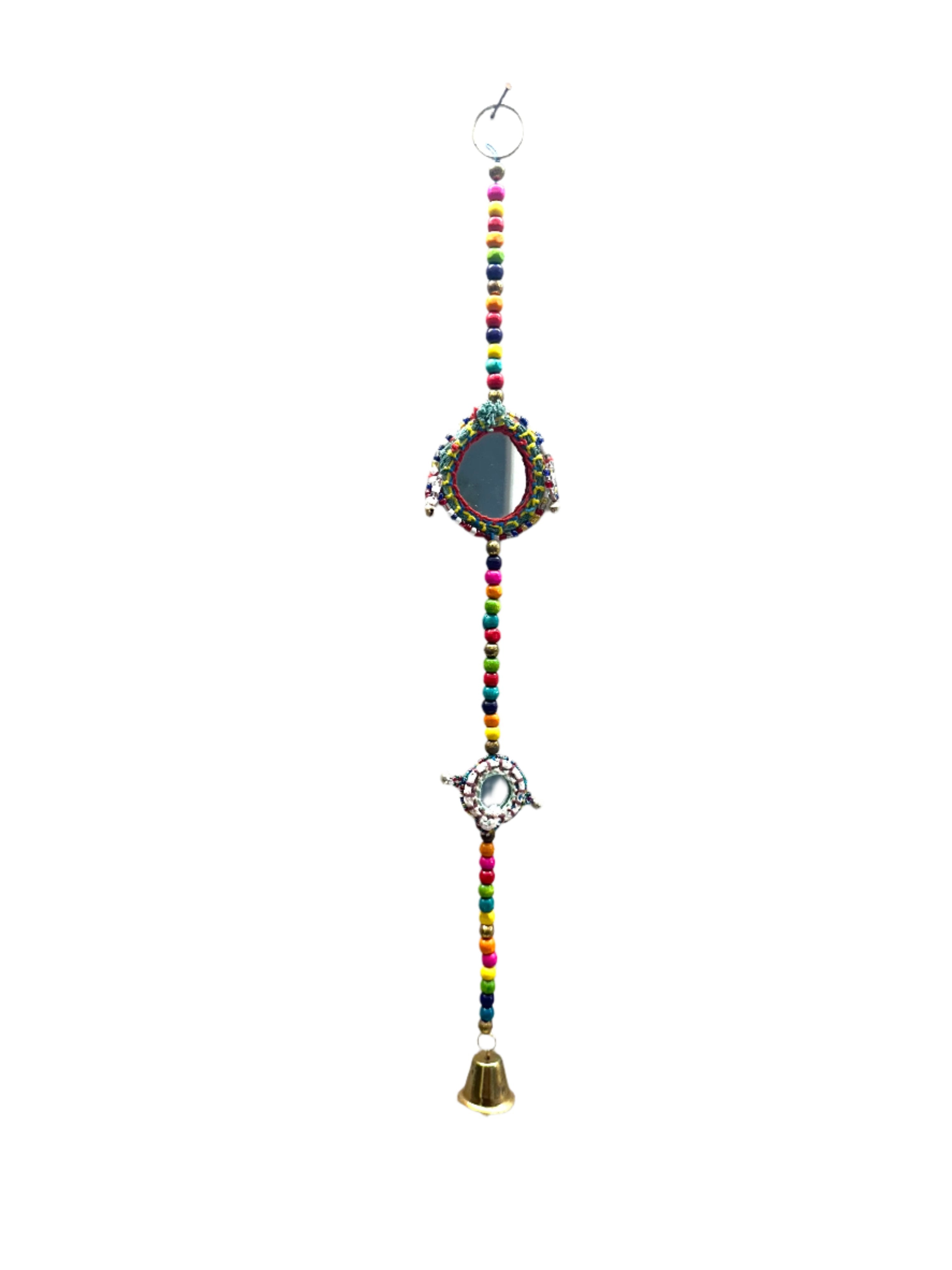 Mirror Hangings Danglers Indian Tradition Door Side Bells Handcrafted Tamrapatra