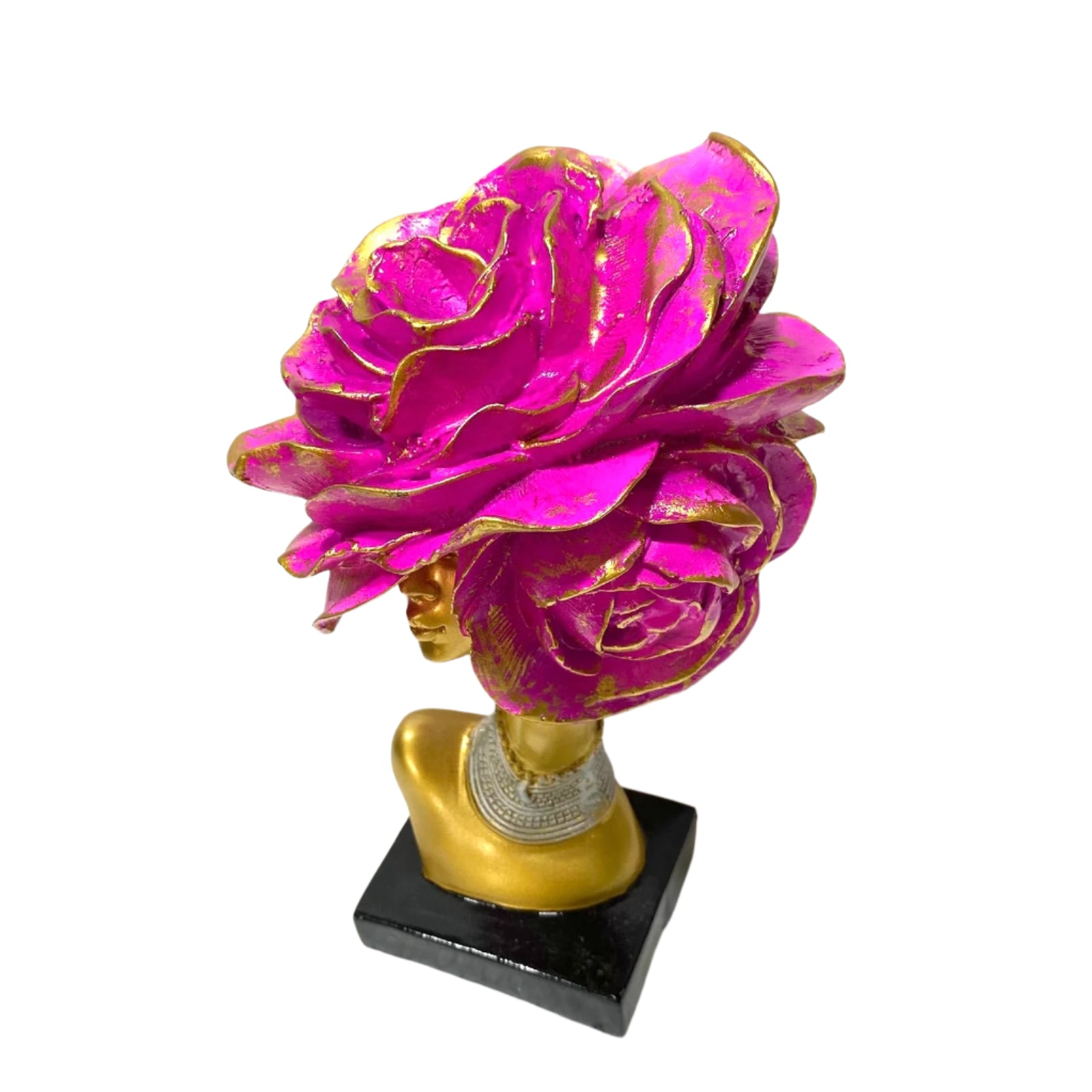 Lady In Pink Hair Gold Shades Interior Design Modern Art Exclusive By Tamrapatra