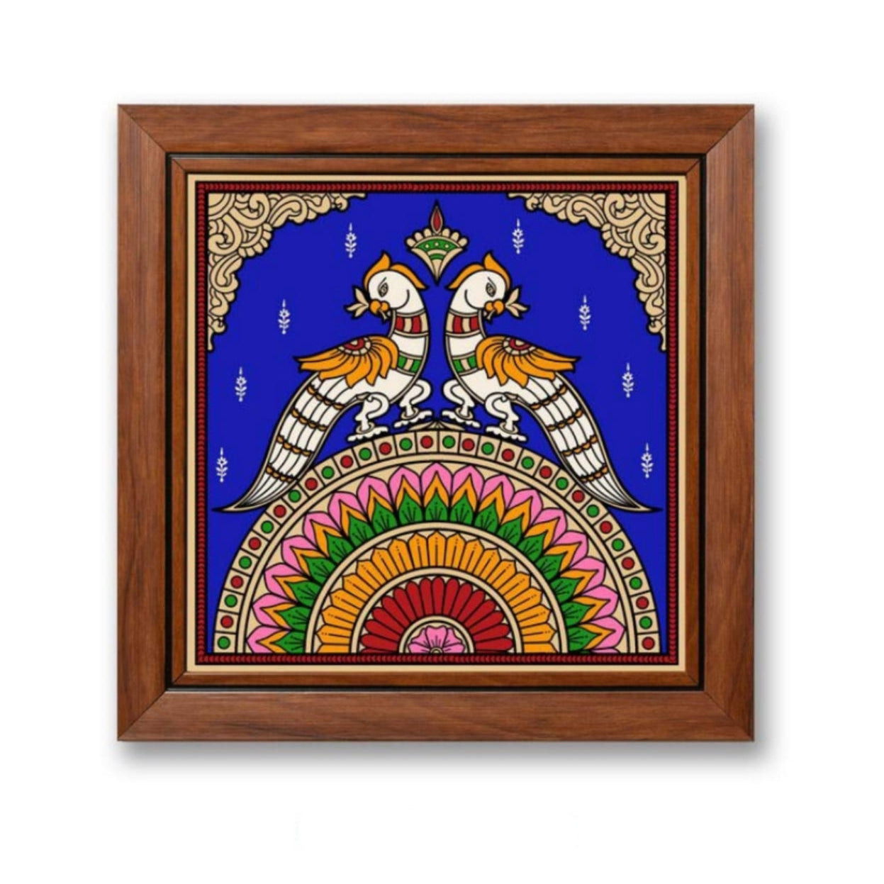 Birds Theme Tanjore Reverse Glass Paintings Frame In Various Designs By Tamrapatra