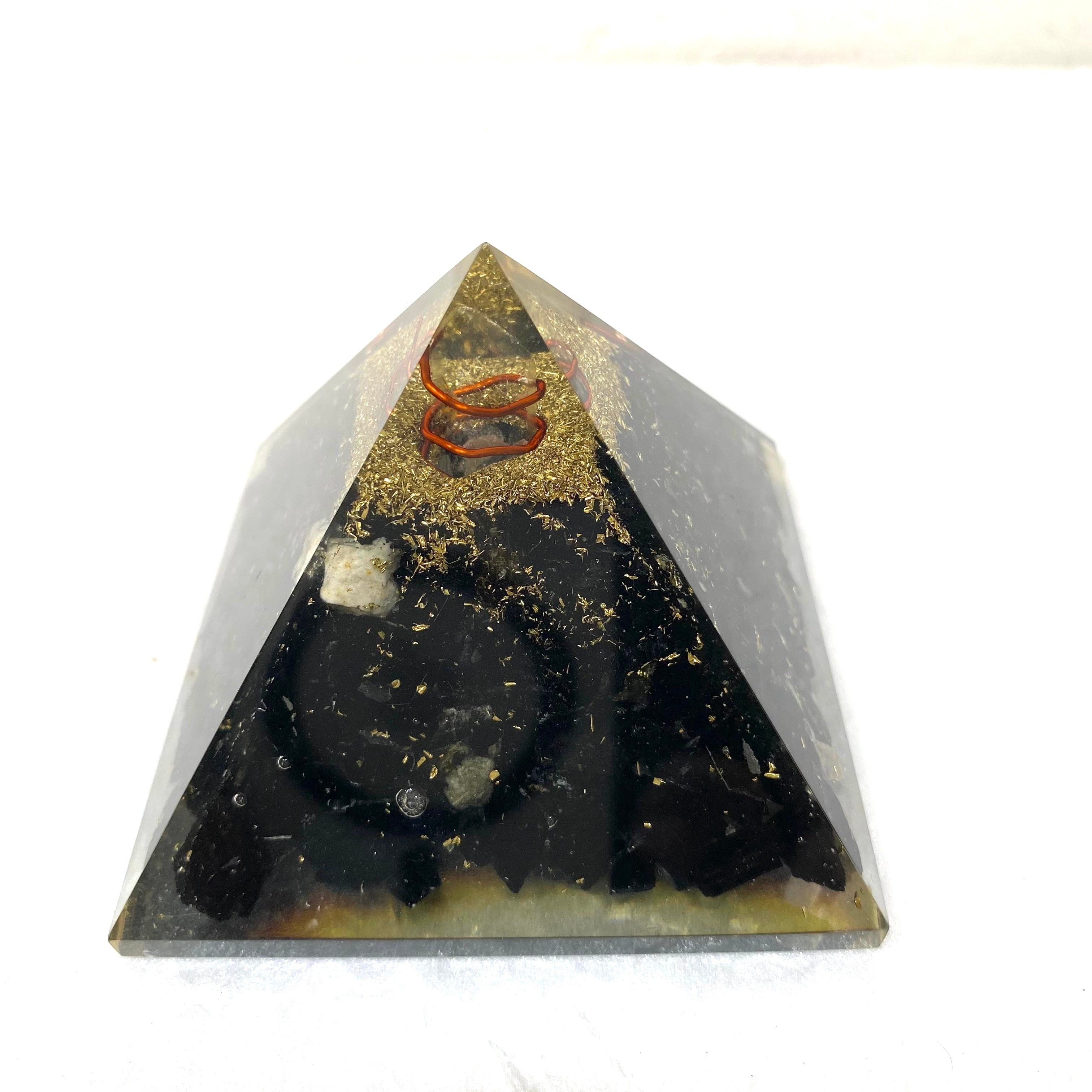 7 Chakra Stone Pyramid Ritualistic Well Being For Study Office Space Tamrapatra