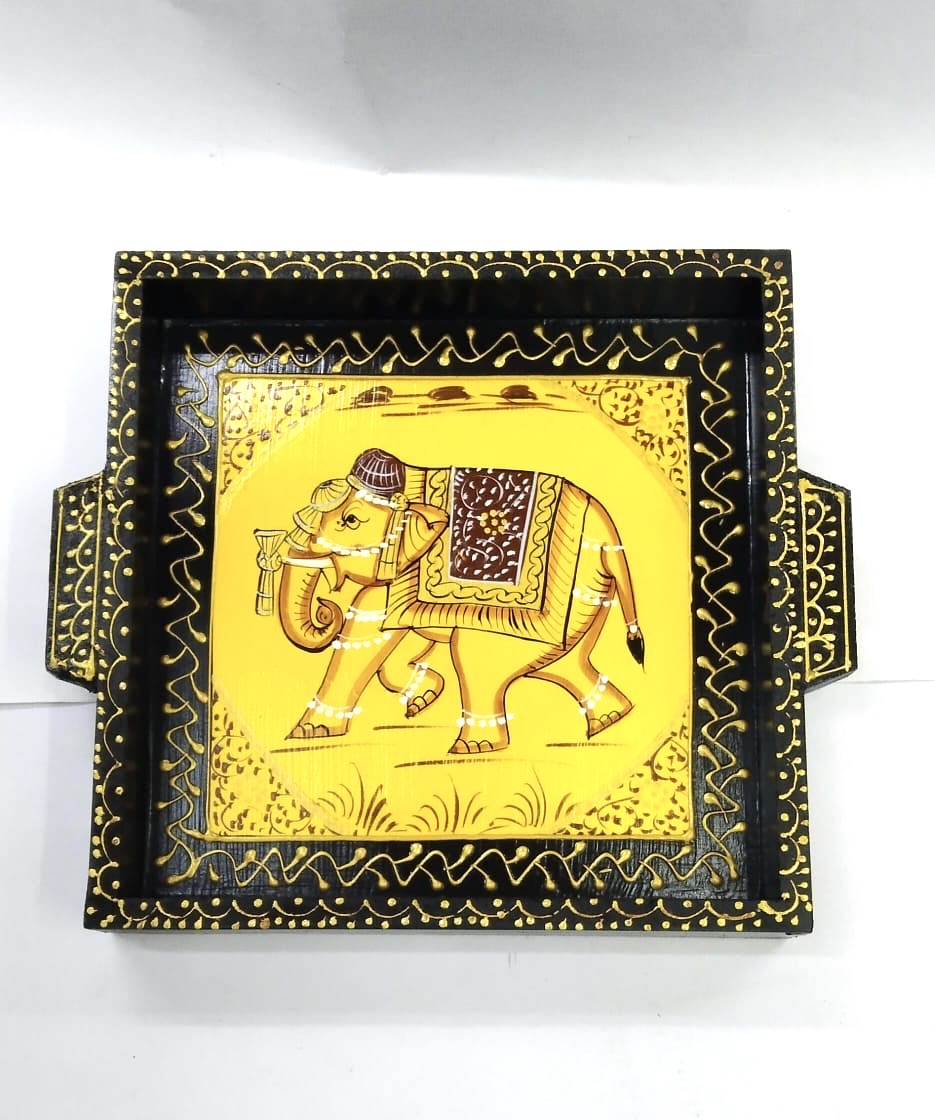 Royal Tray Series Hand Painted & Crafted With Precision Various Designs By Tamrapatra - Tamrapatra